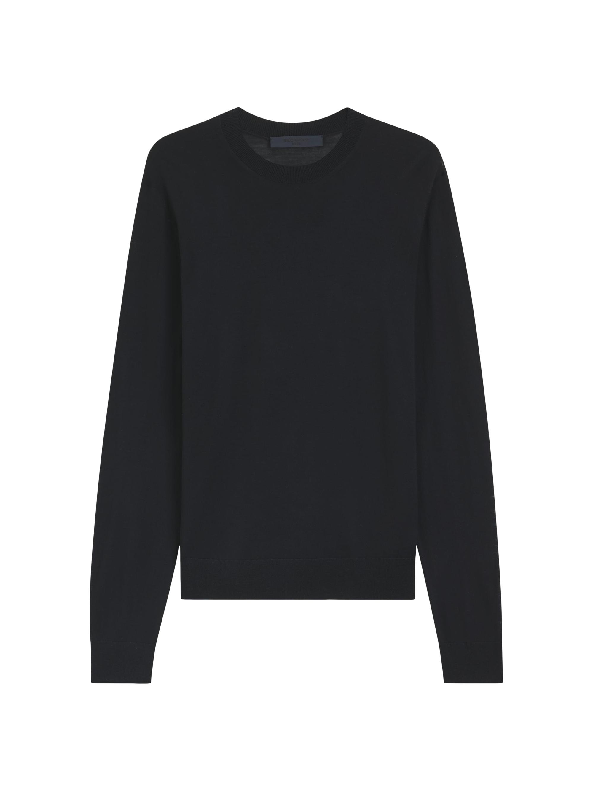 BOSS Men's Beckham x Boss Regular-Fit Sweater in Virgin Wool - Blue