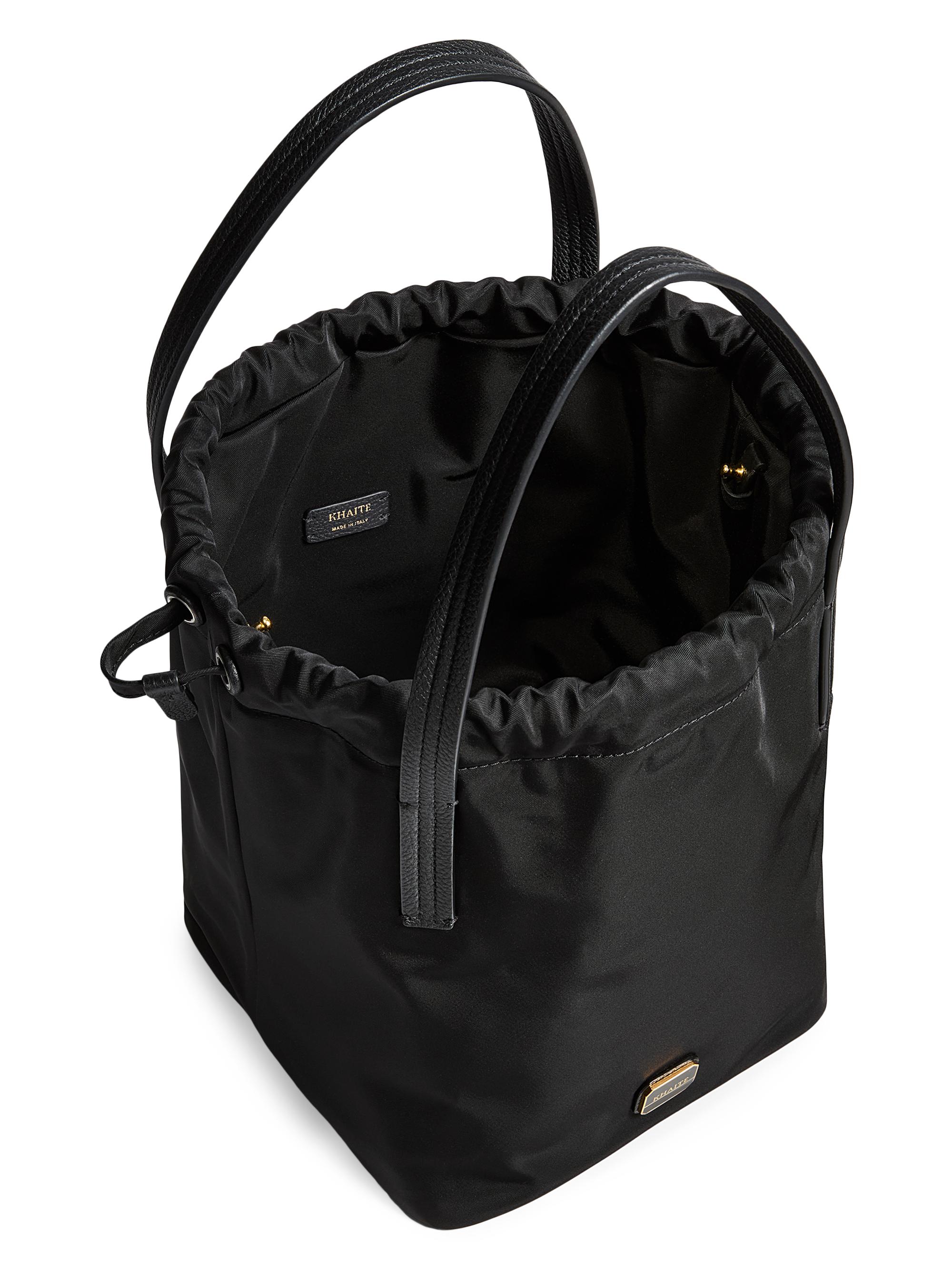 Rory Nylon & Leather Drawstring Bag