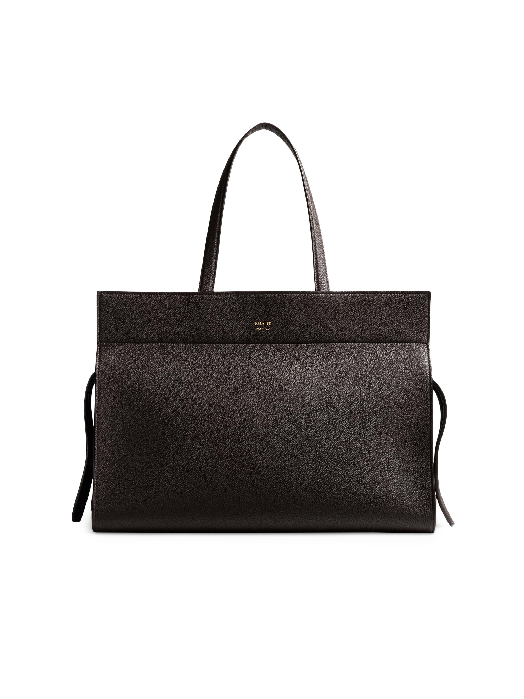 Khaite Women's Crosby Leather Handbag - Espresso