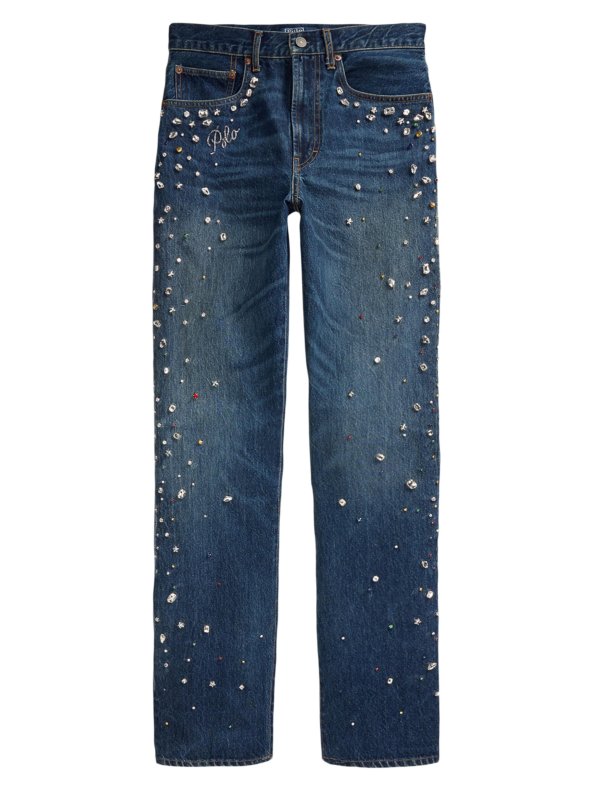 Polo Ralph Lauren High-Rise Wide-Leg Crop Jeans | Saks Fifth Avenue