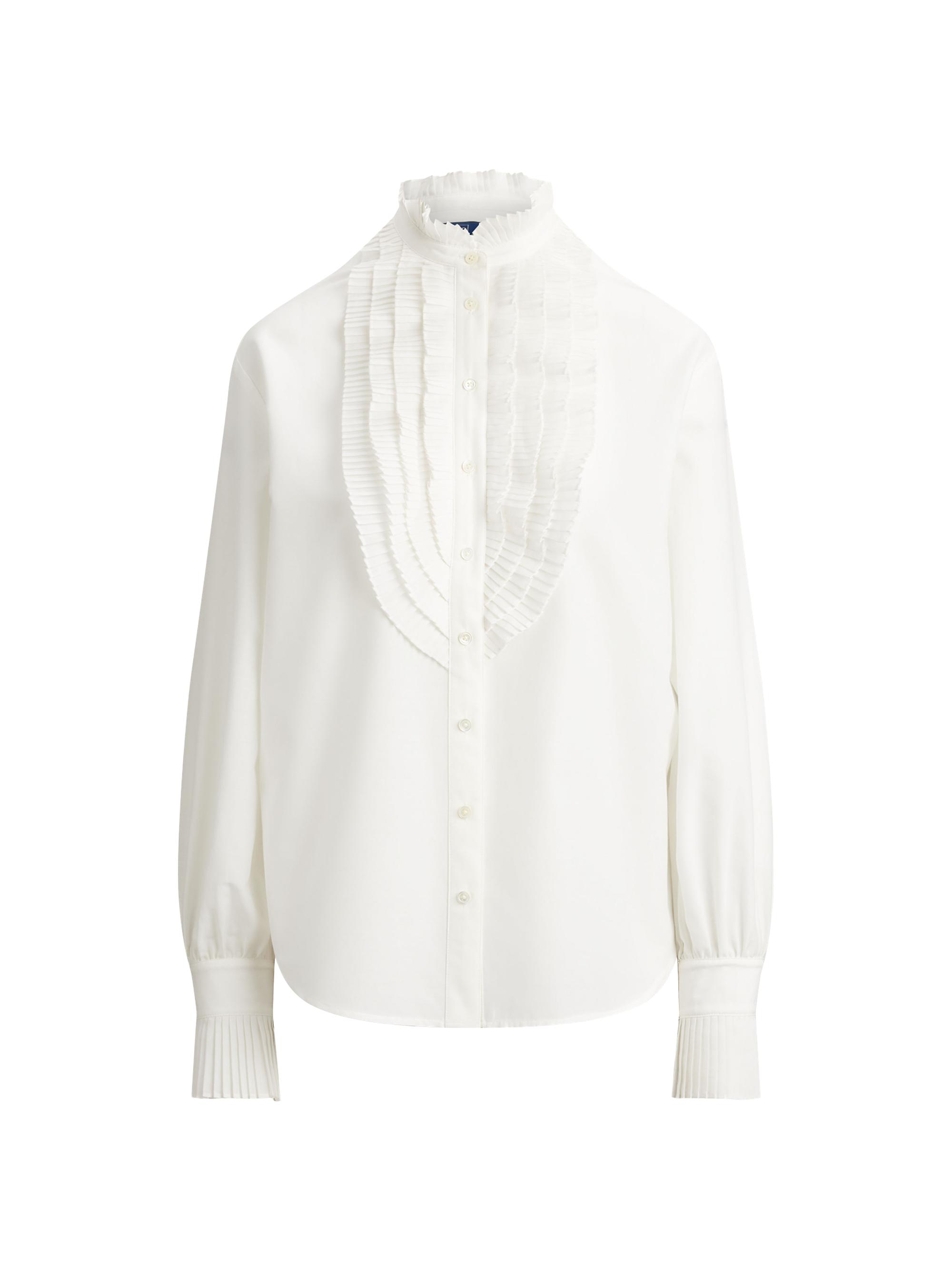 Polo Ralph Lauren Women's Ruffled Relaxed Woven Blouse - White