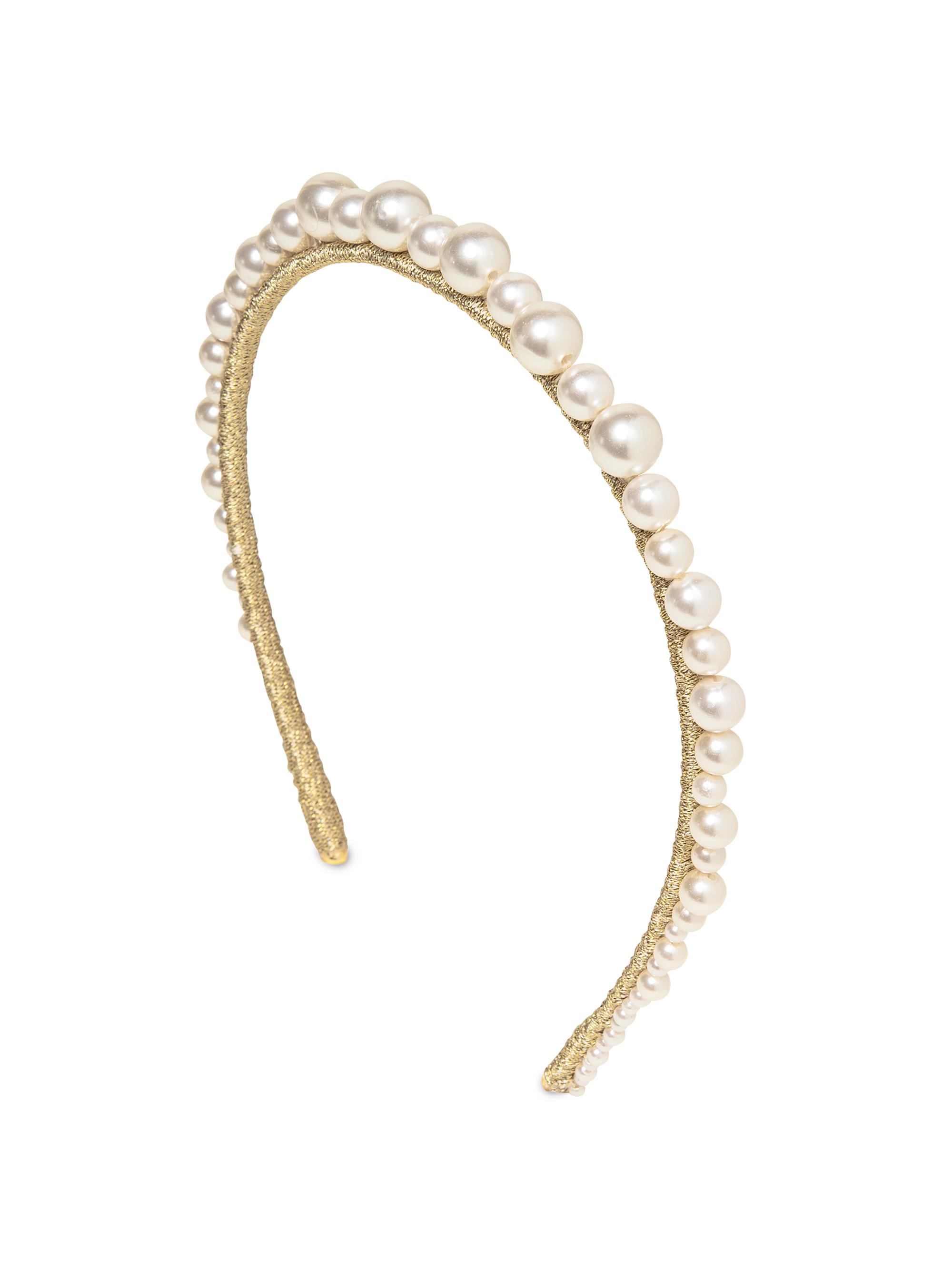 Jennifer Behr Women's Belladonna Glass Pearl Headband - Pearl