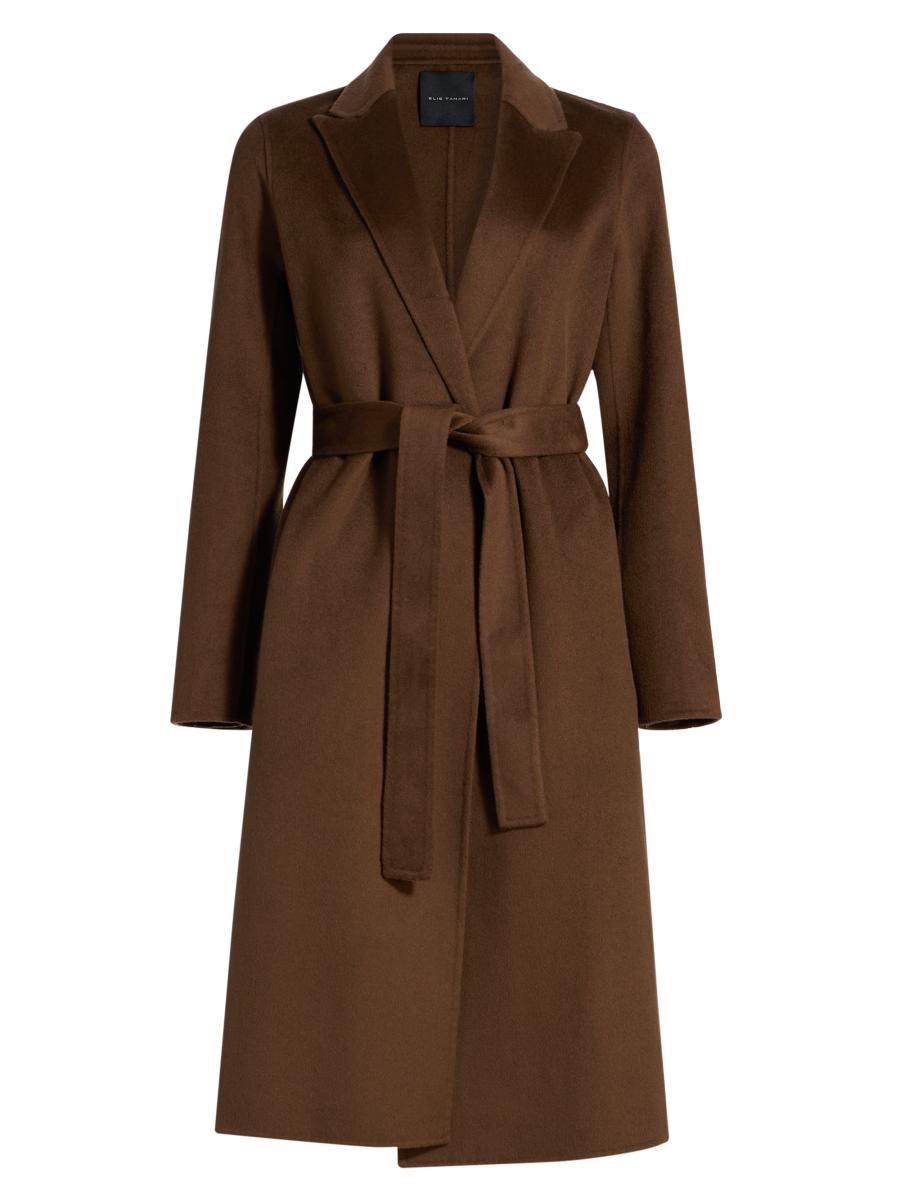 Elie Tahari Women's Nora Wool-blend Belted Coat