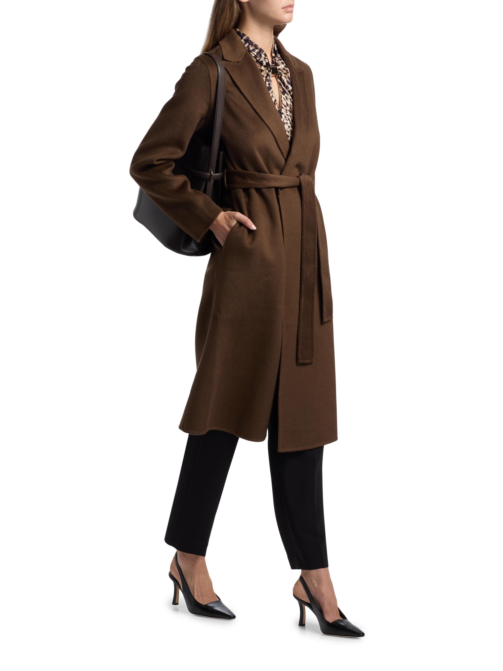 Elie Tahari Nora Wool-Blend Belted Coat | Saks Fifth Avenue