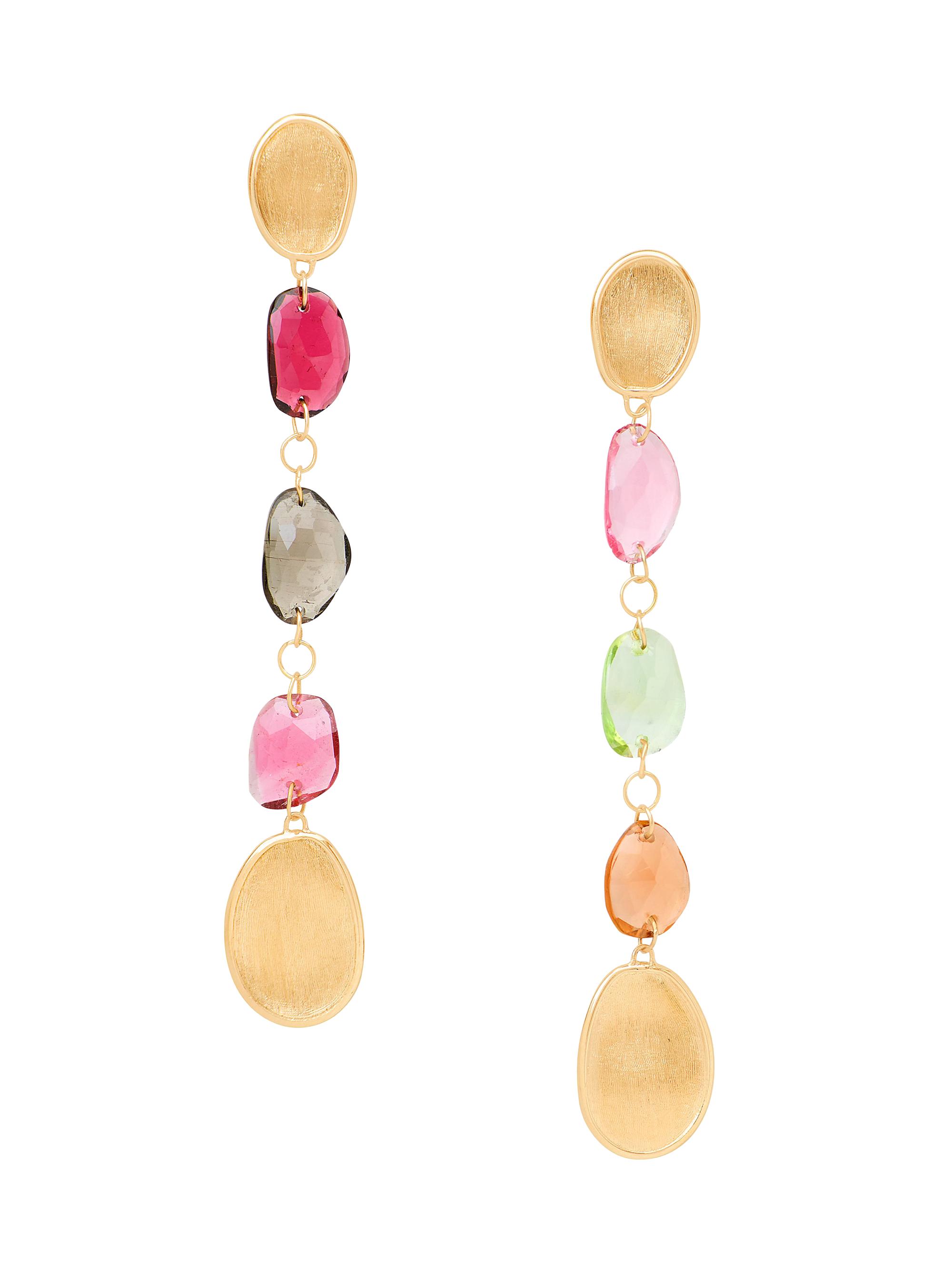 Marco Bicego Women's Lunaria Color 18K Yellow Gold & Tourmaline Drop Earrings - Yellow Gold