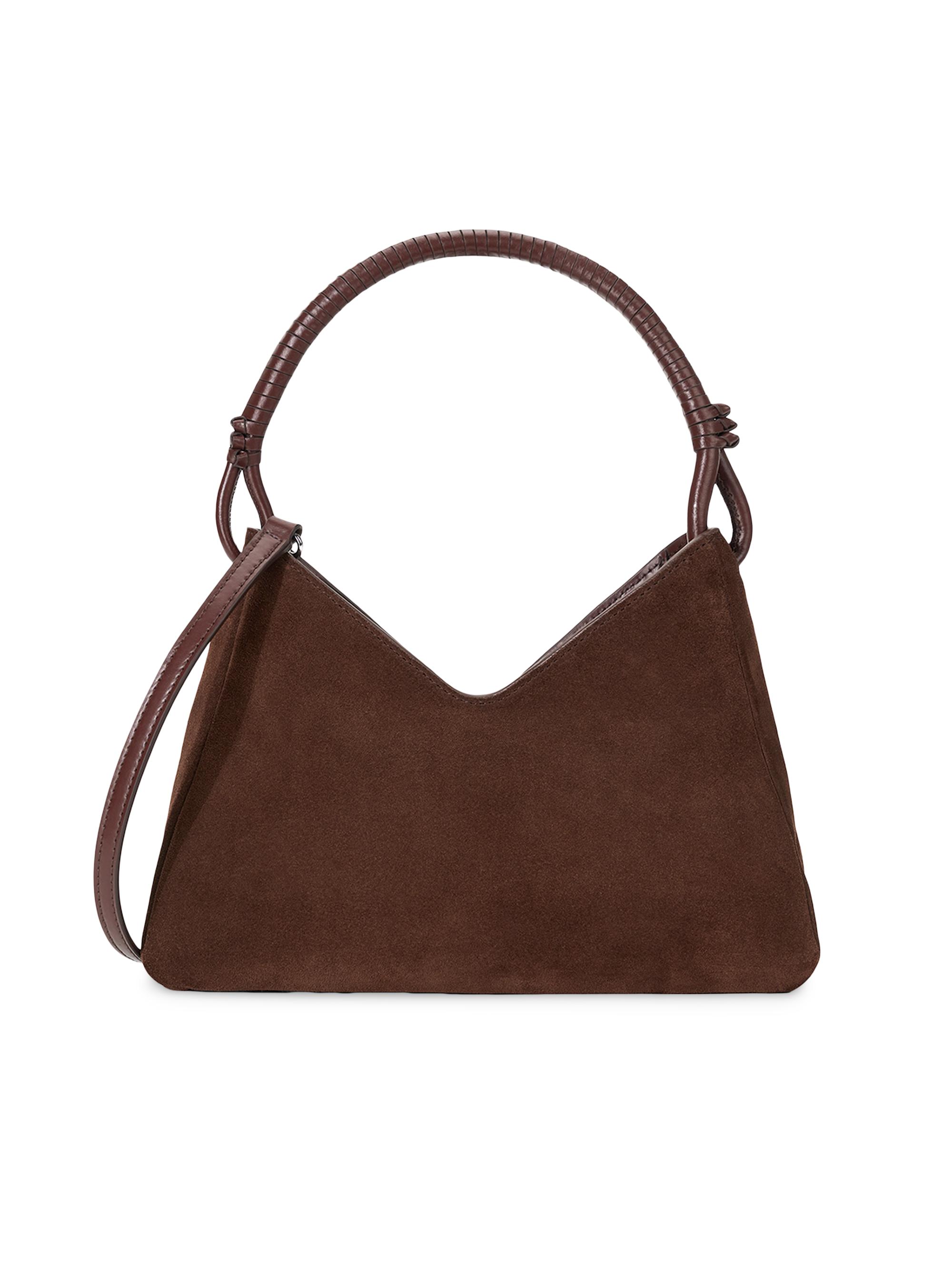 Staud Women's Valerie Suede Shoulder Bag - Mahogany