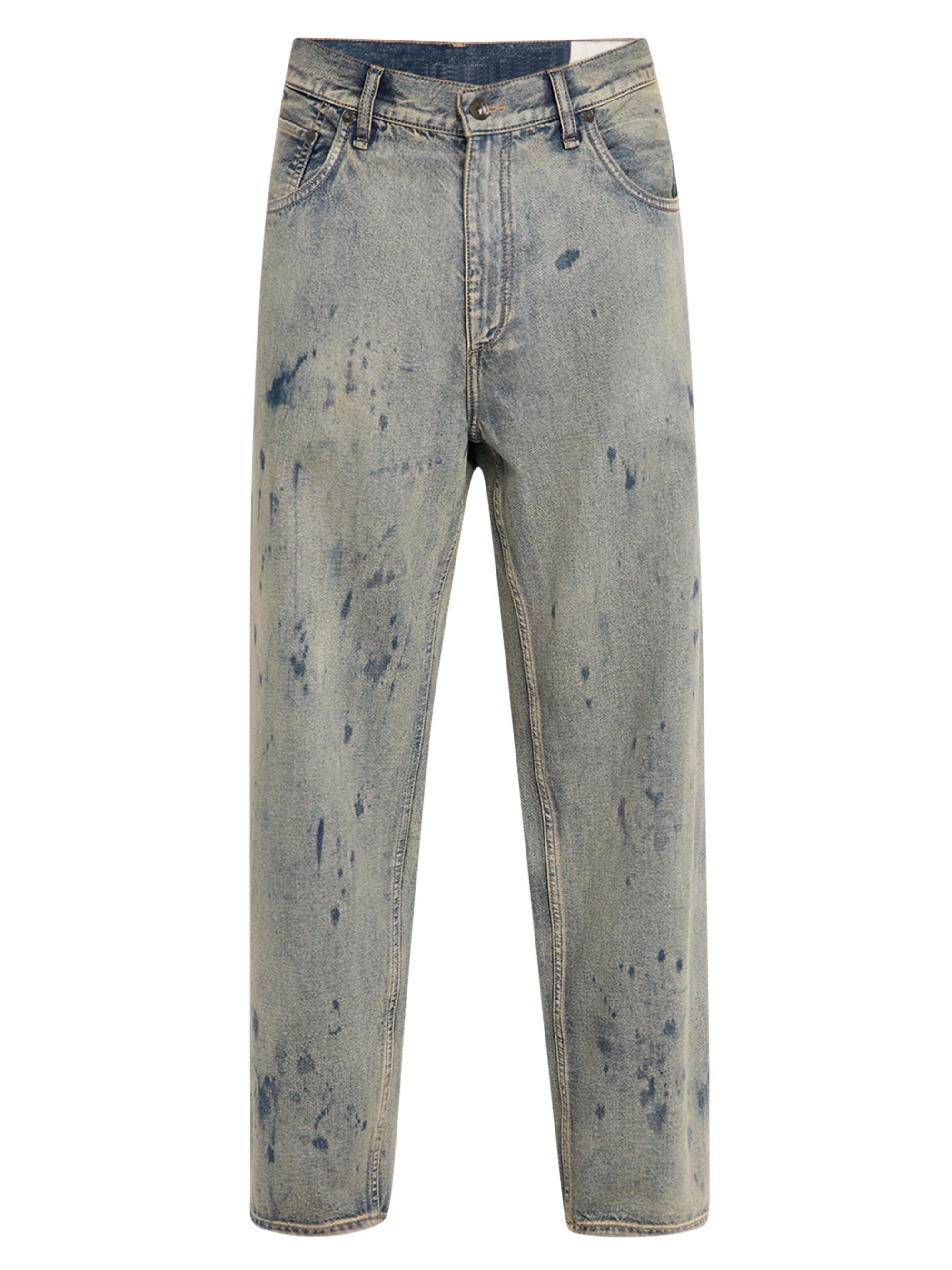 rag & bone Men's Baggy Acid-Wash Jeans - Worn Bleach