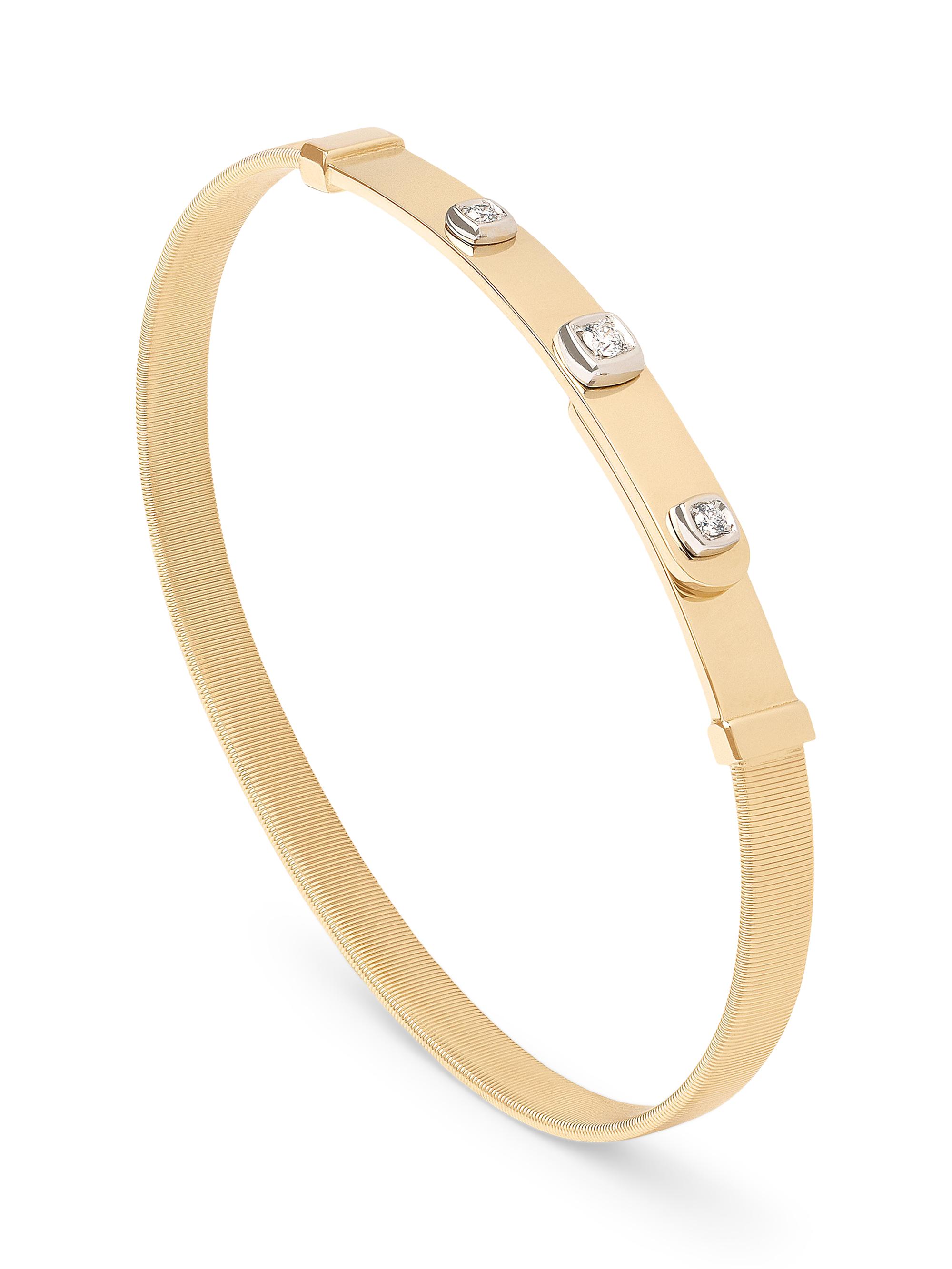 Marco Bicego Women's Masai Two-Tone 18K Gold & 0.09 TCW Diamond Bracelet - Yellow Gold