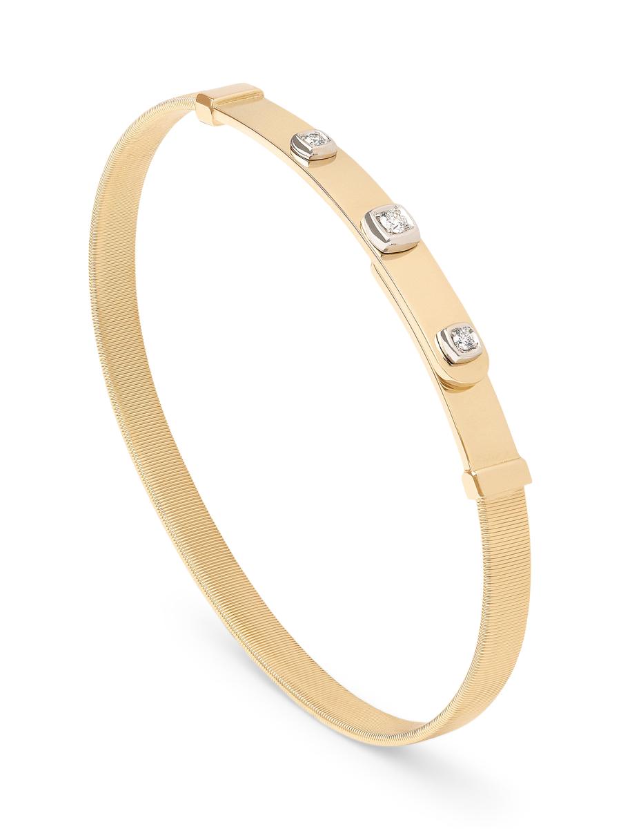 Marco Bicego Women's Masai Two-tone 18k Gold & 0.09 Tcw Diamond Bracelet In Yellow Gold