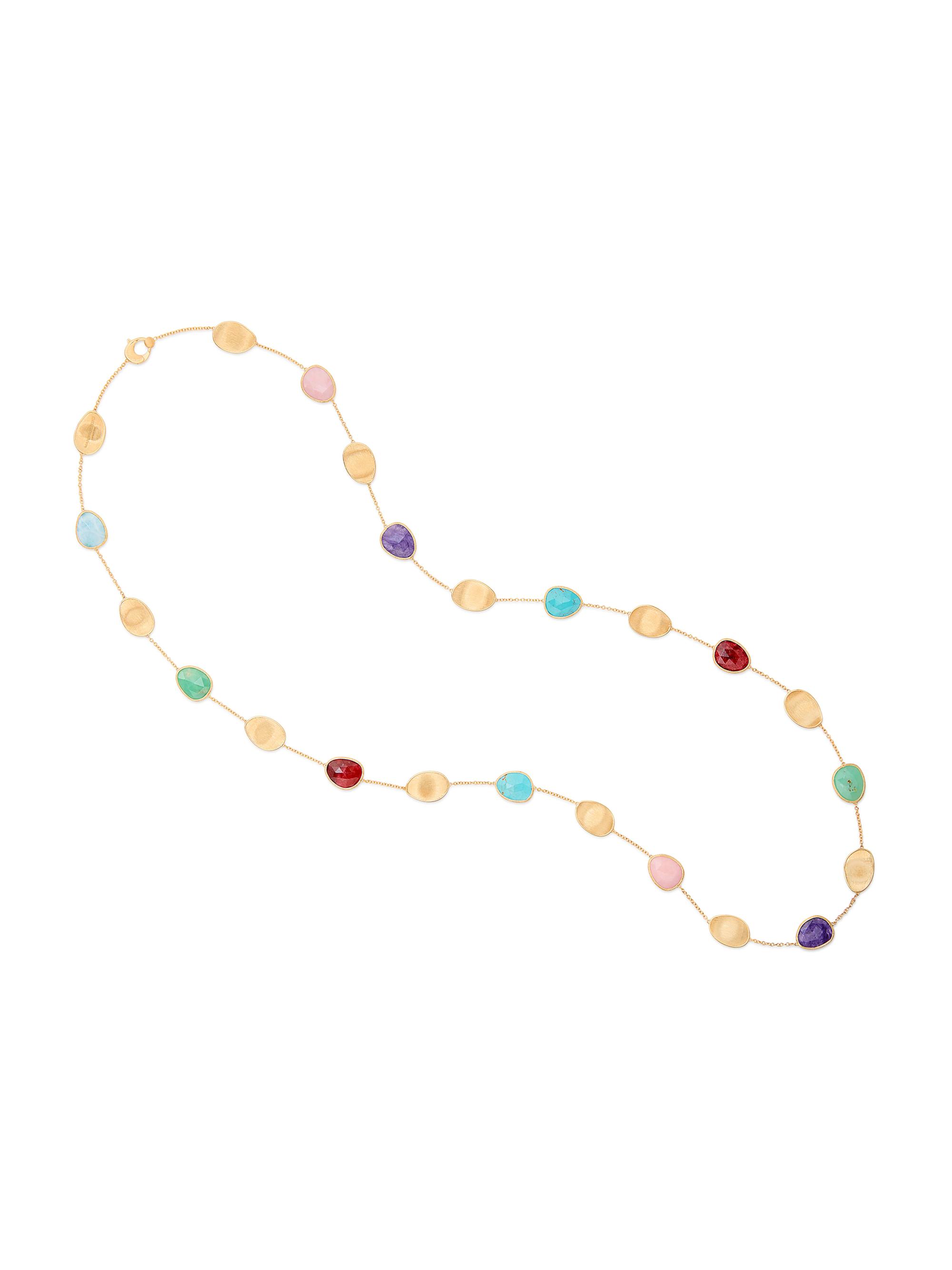 Marco Bicego Women's Lunaria Color 18K Yellow Gold & Mixed-Gemstone Long Necklace - Yellow Gold