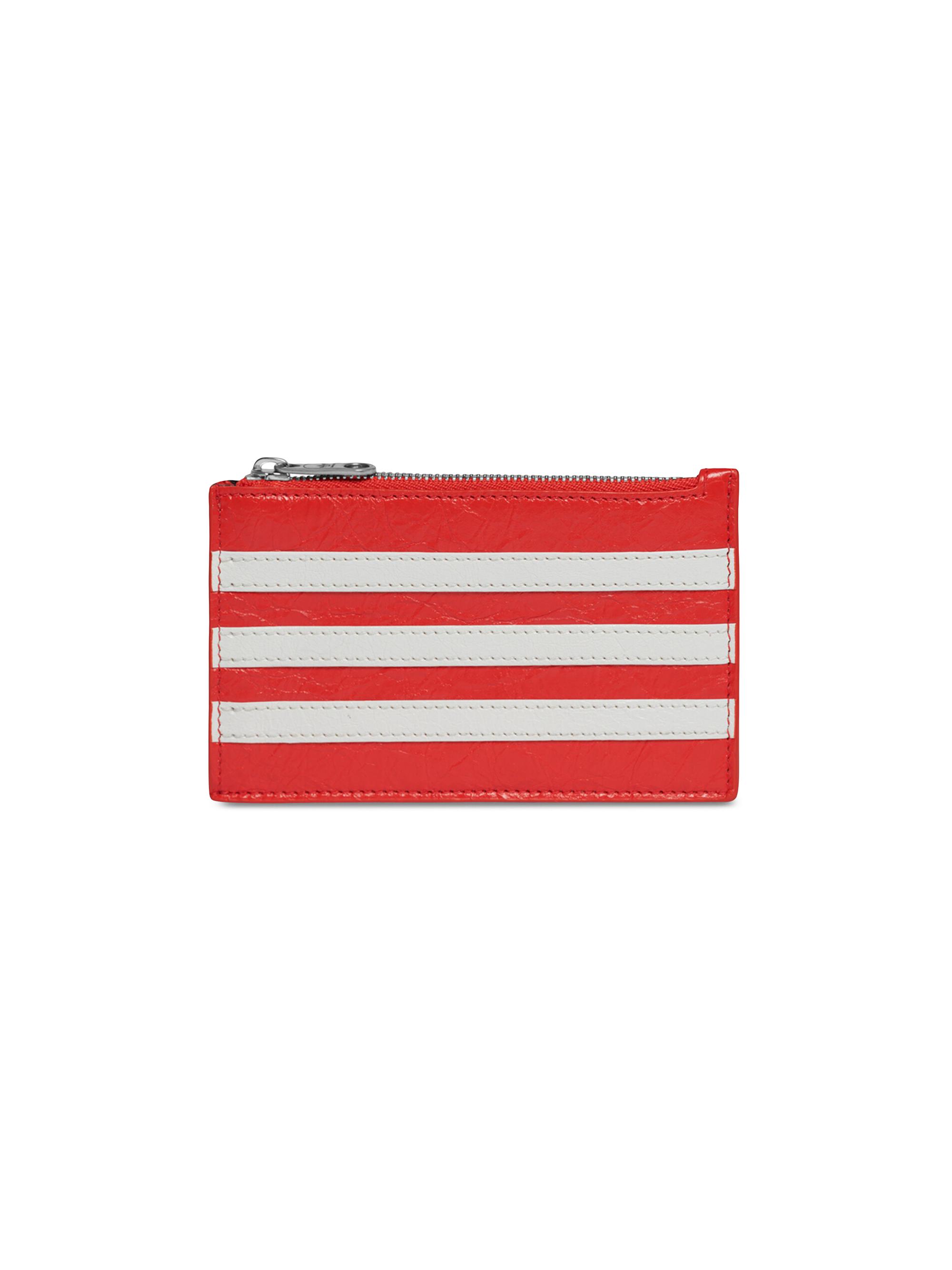 Balenciaga Men's  / Adidas Long Coin and Card Holder - Red