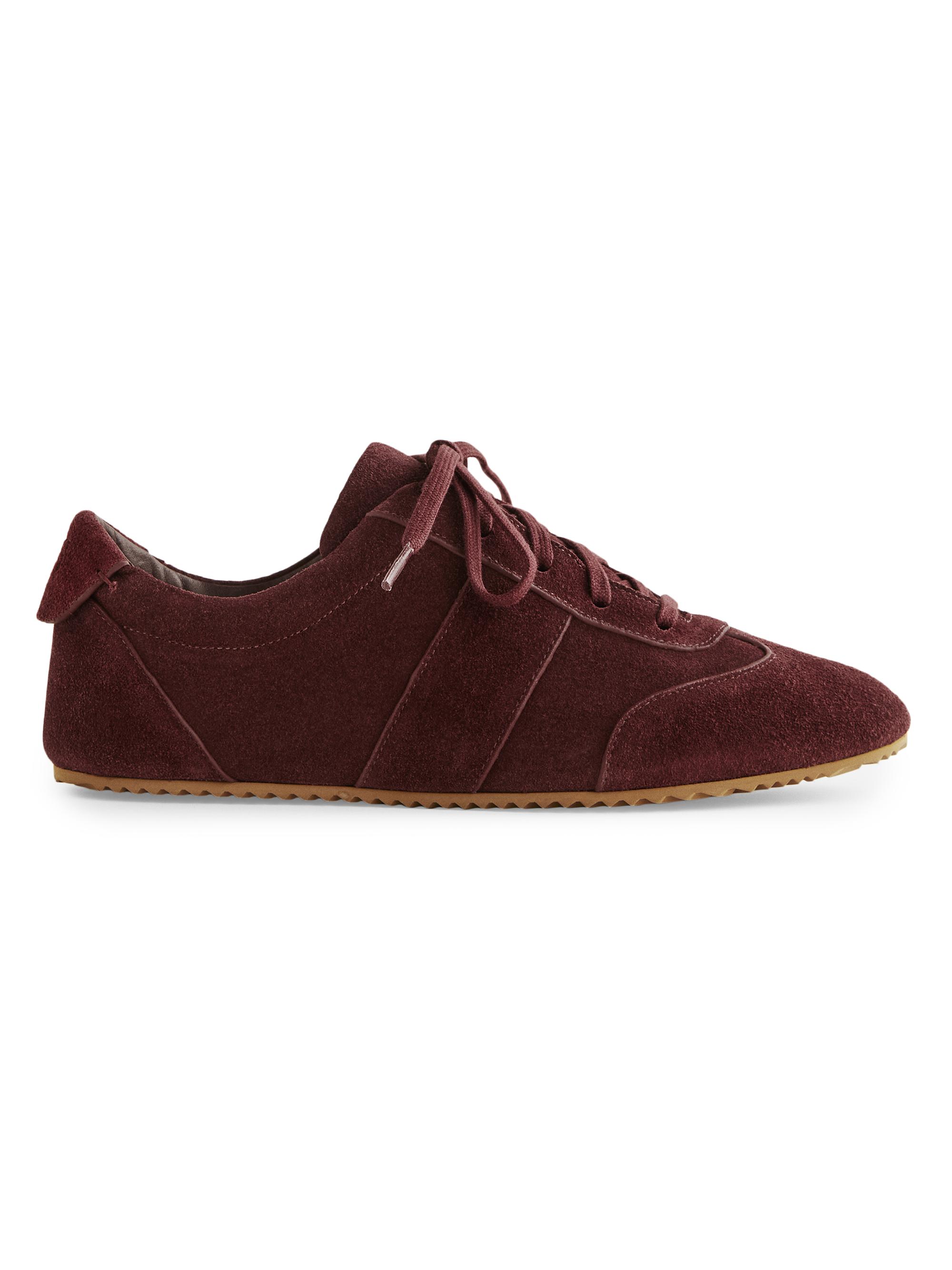 Reformation Women's Terra Suede Low-Top Sneakers - Ruby Suede