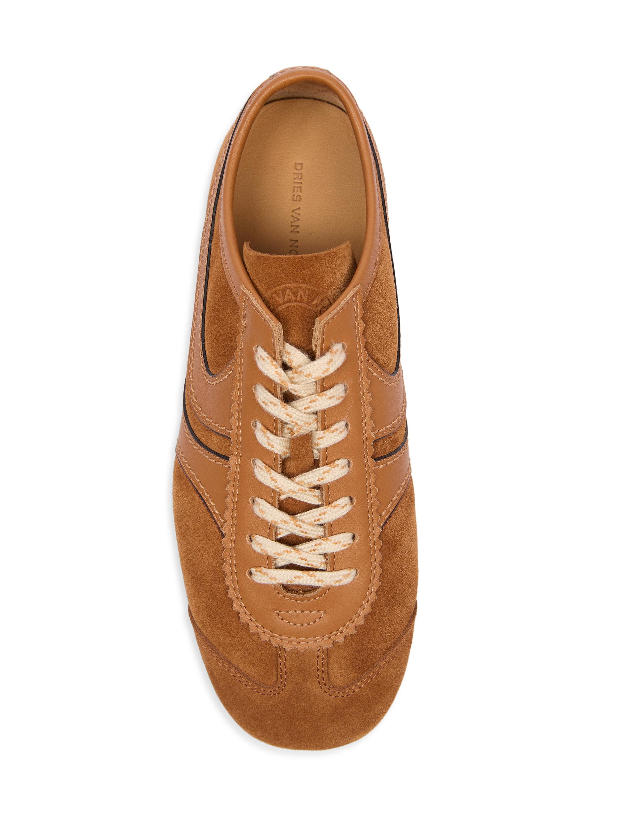 Dries Van Noten Suede Leather-Trimmed Sneakers | Saks Fifth Avenue
