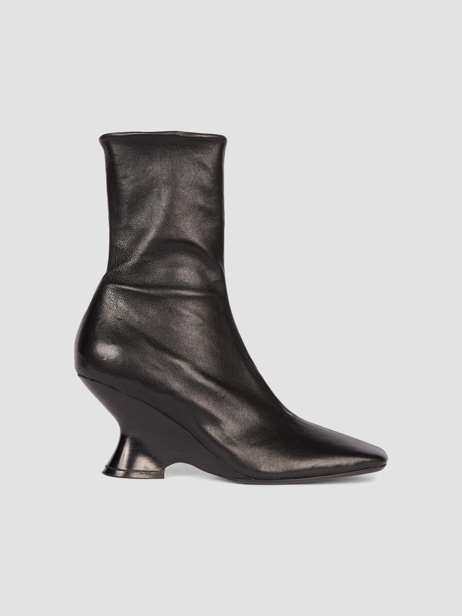 Dries Van Noten Leather Wedge Booties | Saks Fifth Avenue