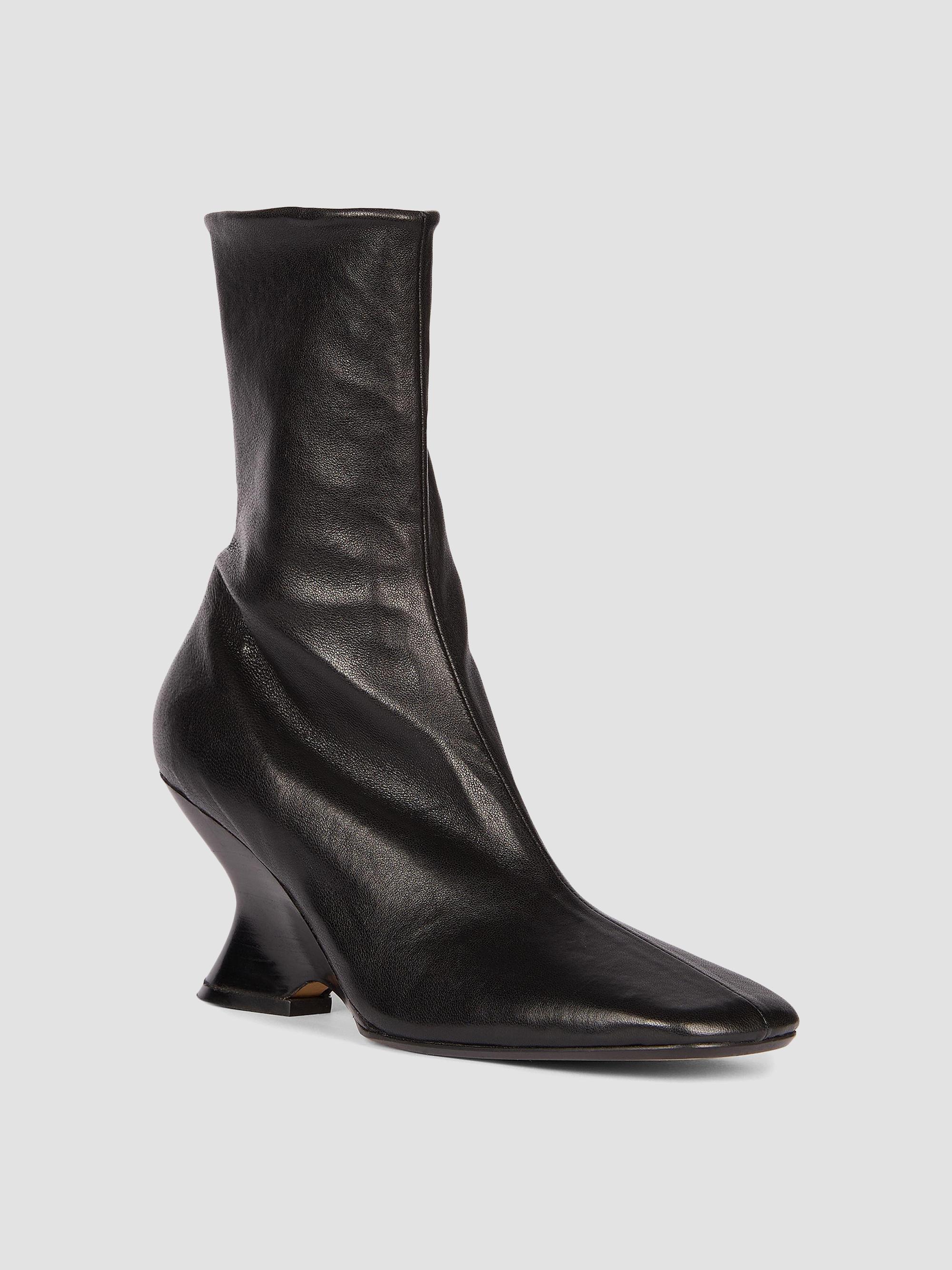 Dries Van Noten Leather Wedge Booties | Saks Fifth Avenue