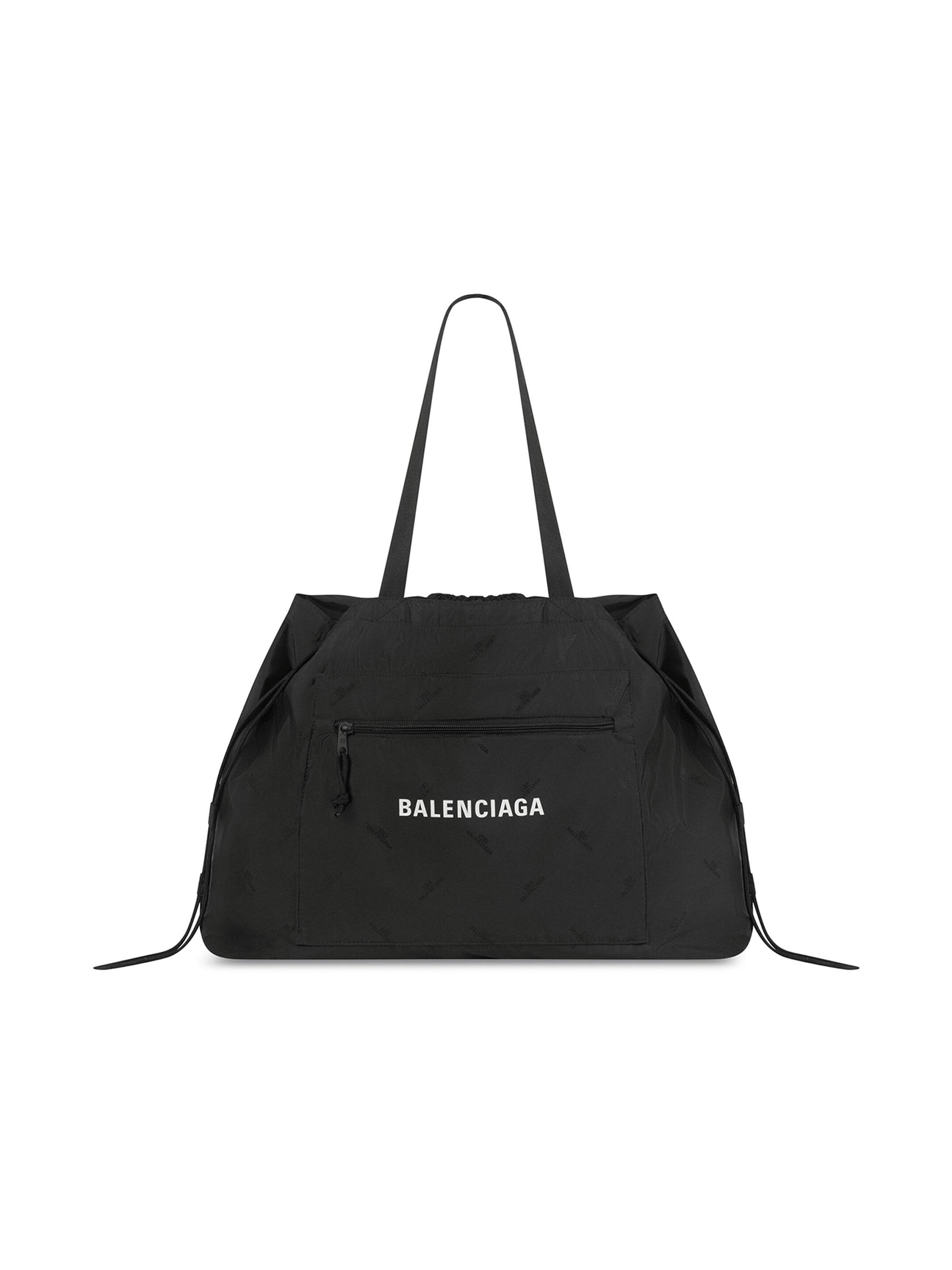 Balenciaga Men's Expandable Tote Bag - Black