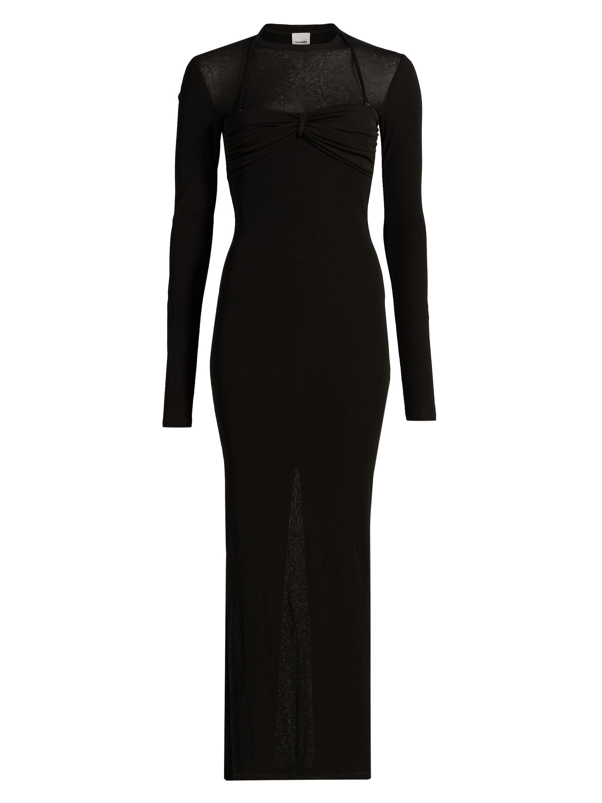 Nanushka Women's Artemiz Bodycon Midi-Dress - Anthracite