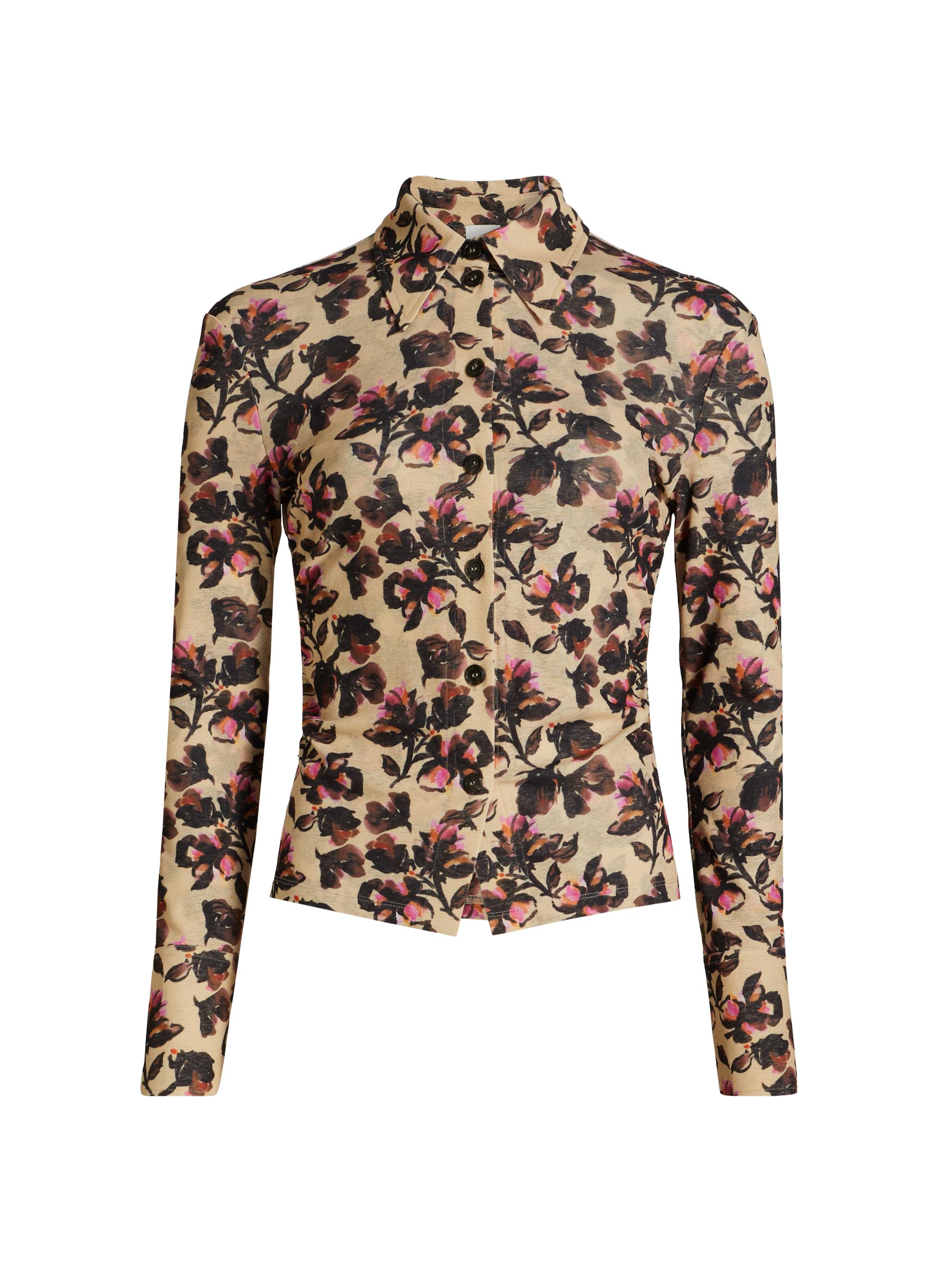 Nanushka Women's Idana Floral Jersey Shirt - Tapestry Floral