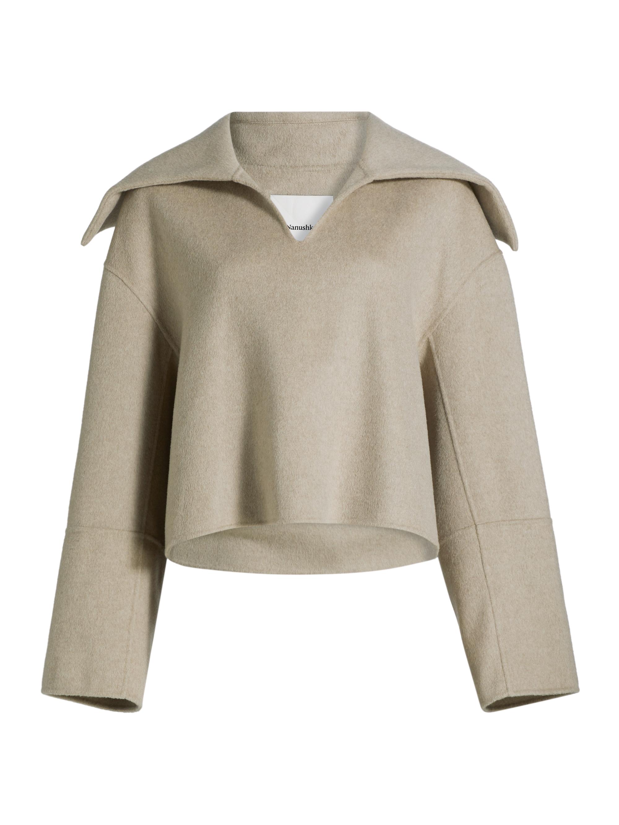 Vince Double Wool Collarless Jacket | Saks Fifth Avenue