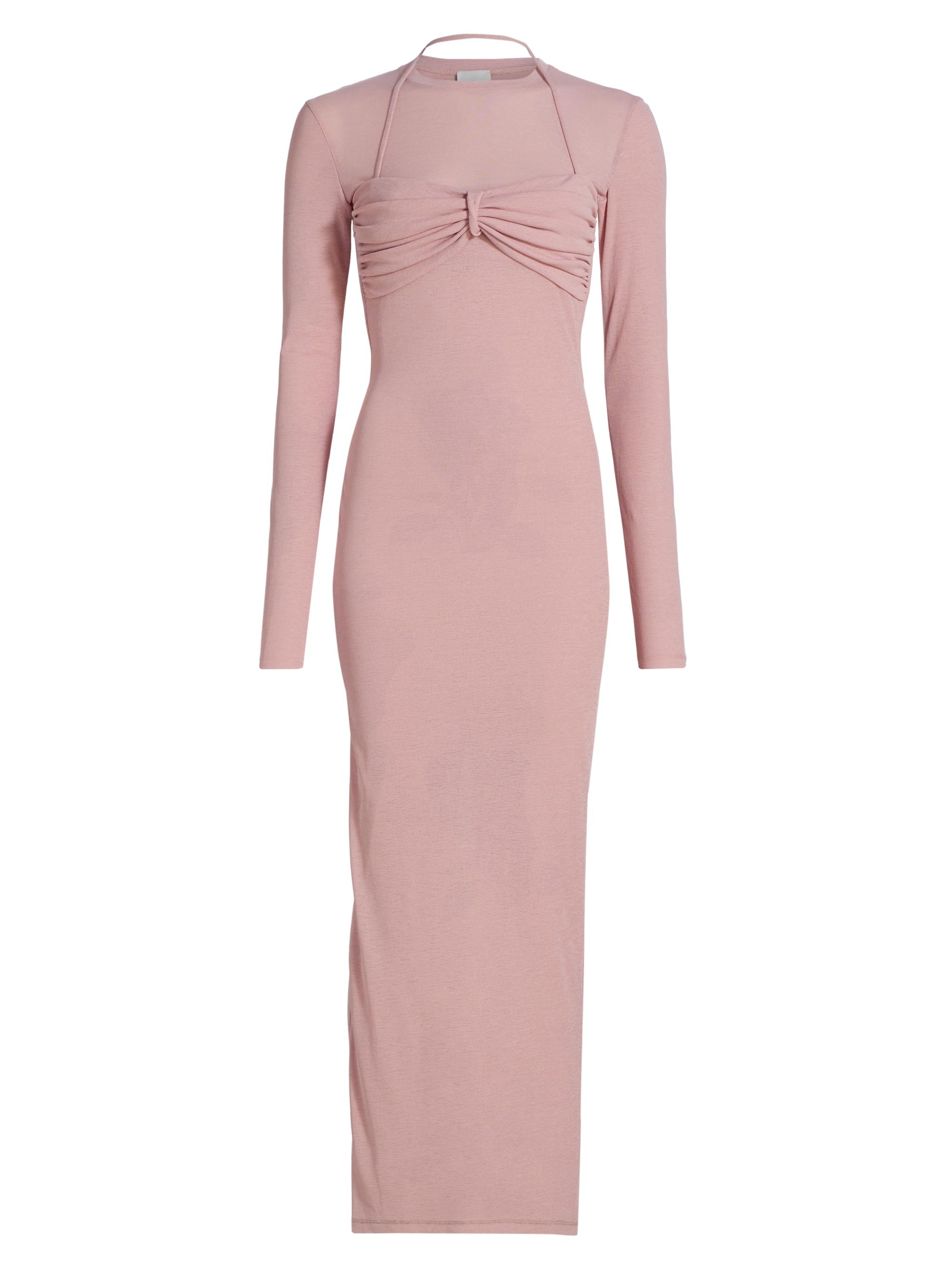 Nanushka Women's Artemiz Bodycon Maxi Dress - Pink