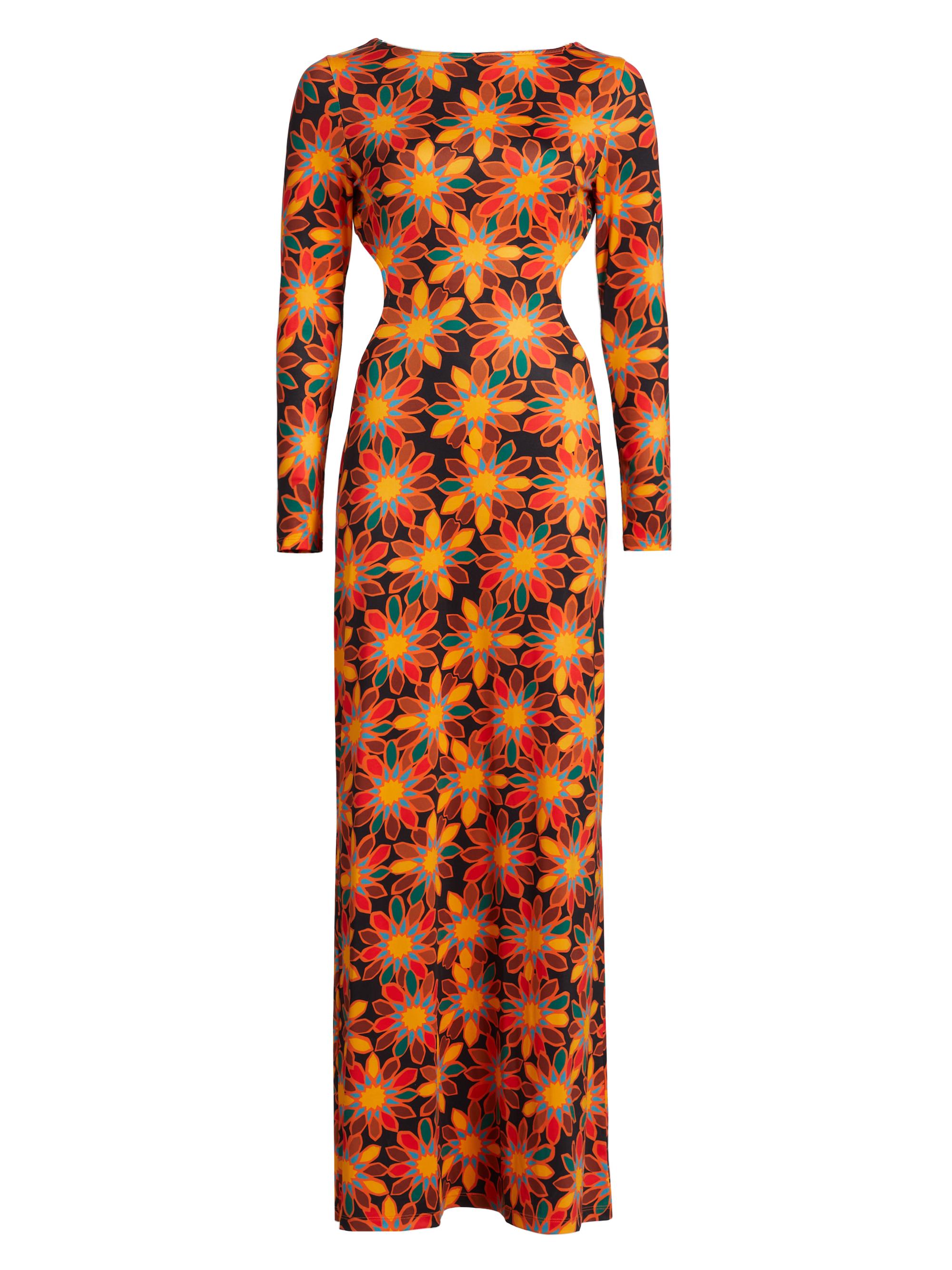 Eywasouls Malibu Women's Annie Floral Sheath Maxi Dress - Circus Margaritas