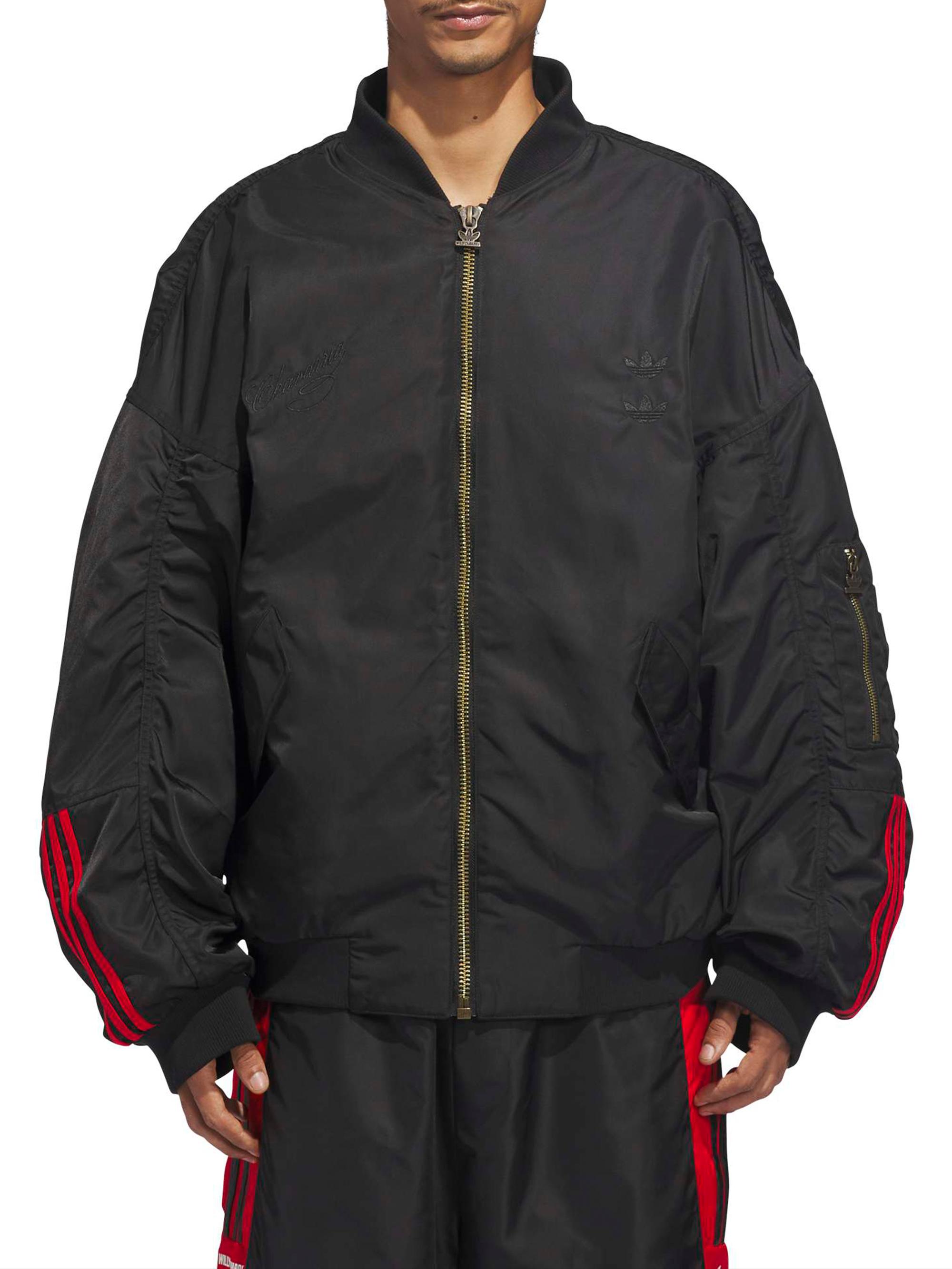adidas adidas x Willy Chavarria Satin Oversized Bomber Jacket