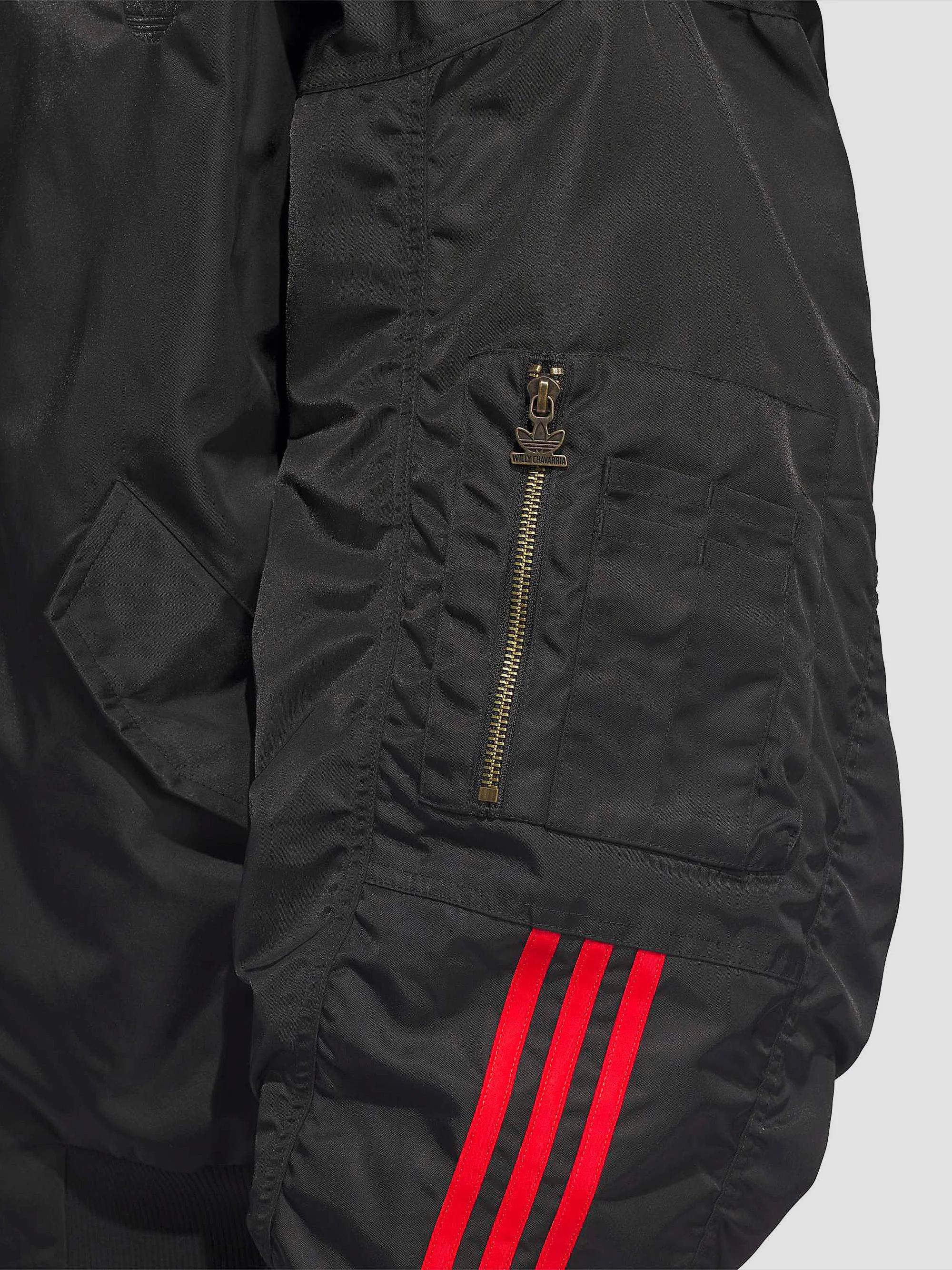 adidas adidas x Willy Chavarria Satin Oversized Bomber Jacket