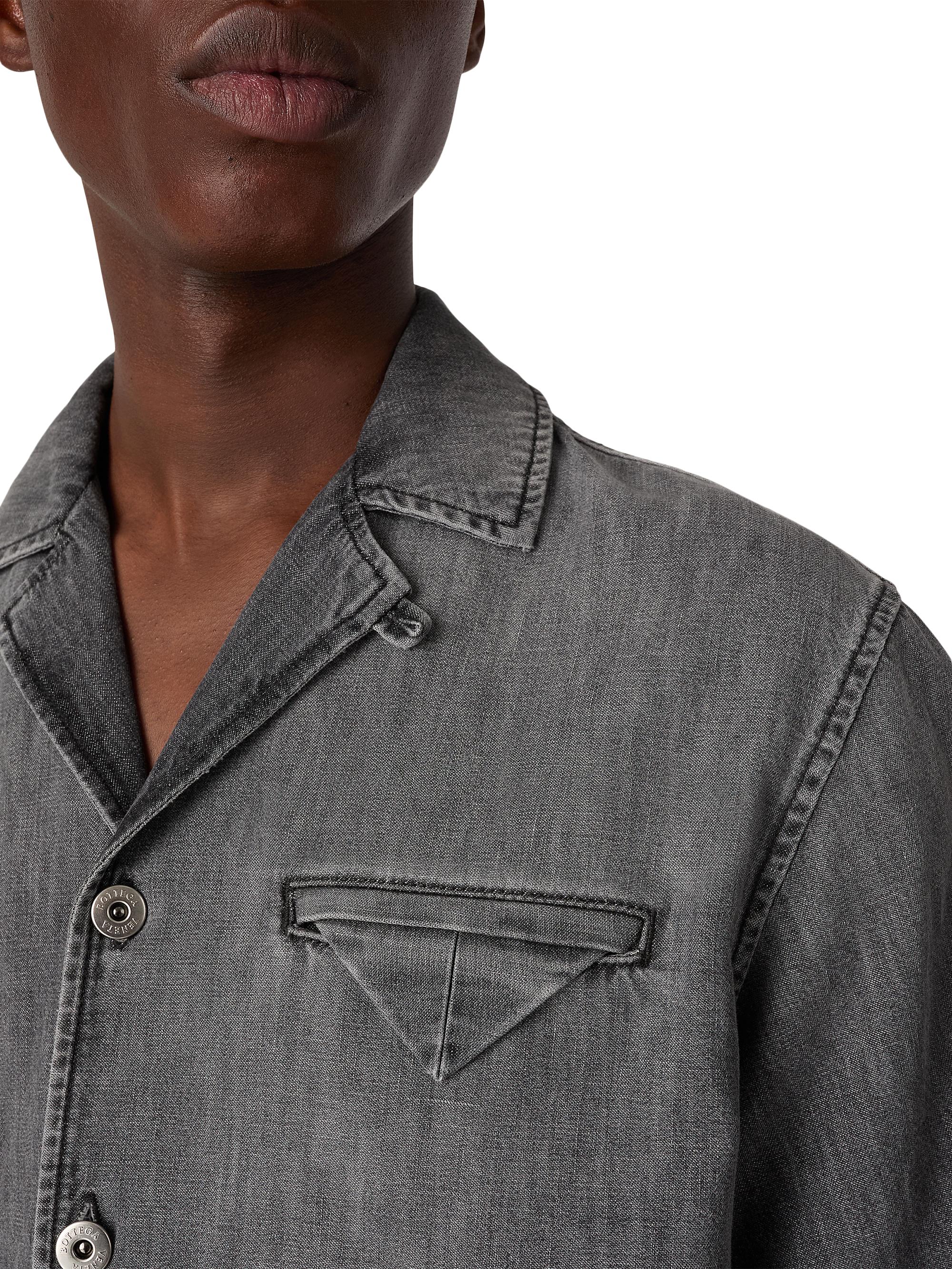 Bottega Veneta Denim Short-Sleeve Shirt | Saks Fifth Avenue