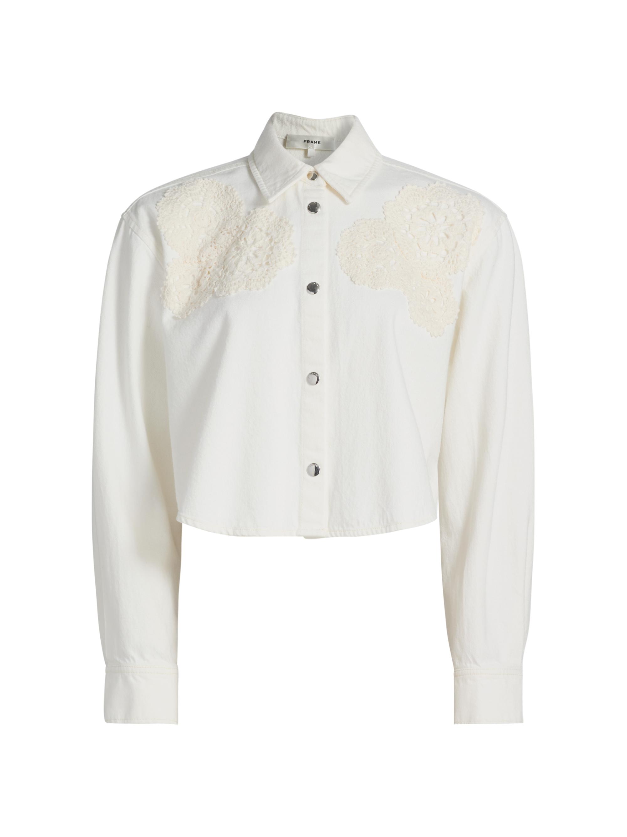 Frame Women's The Crochet Swing Shirt - Au Natural Clean