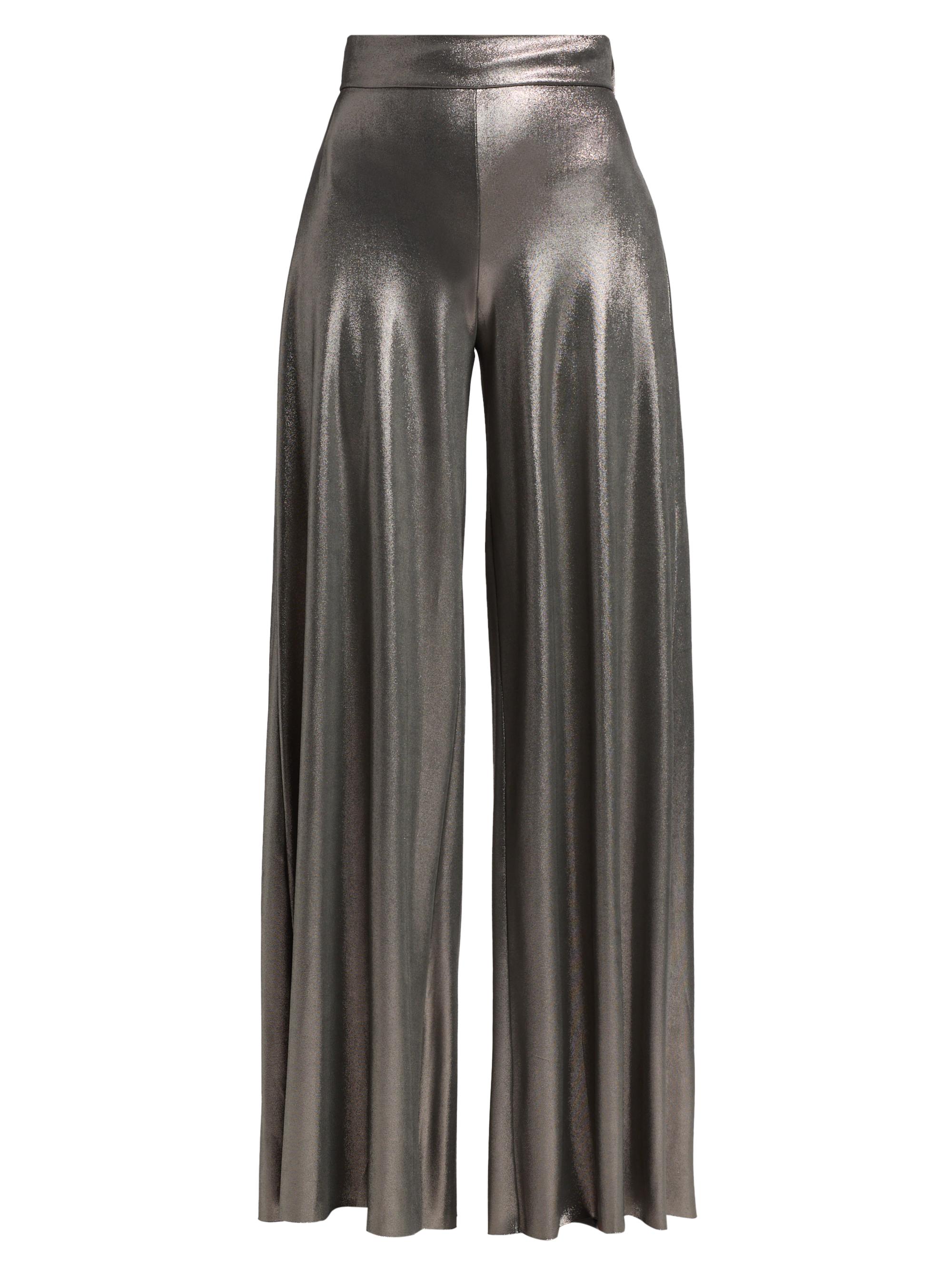 Chiara Boni La Petite Robe Women's Skyla Splendid Metallic Wide-Leg Pants - Planet