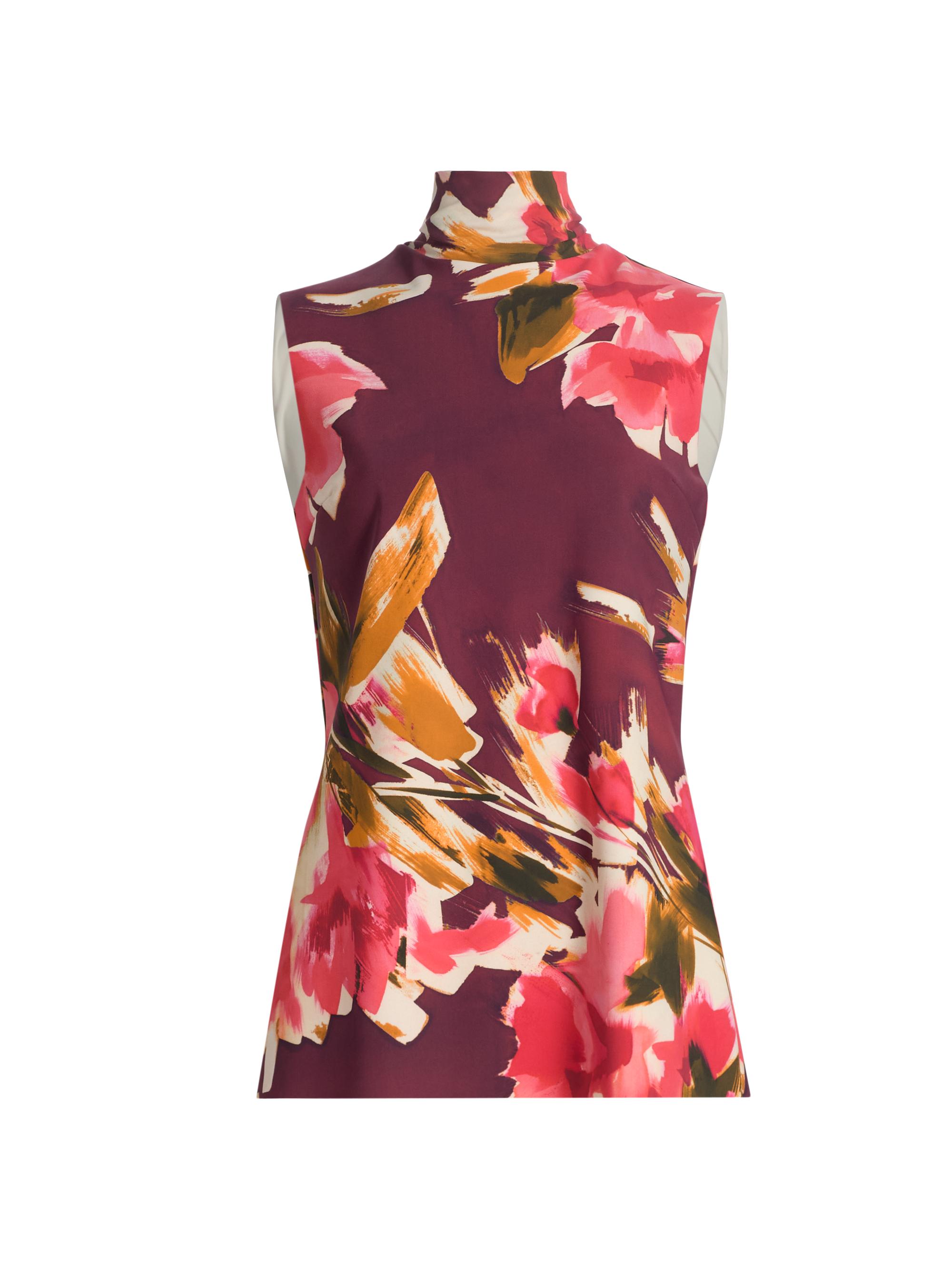 Chiara Boni La Petite Robe Women's Dila Floral Jersey Tieneck Top - Raquel