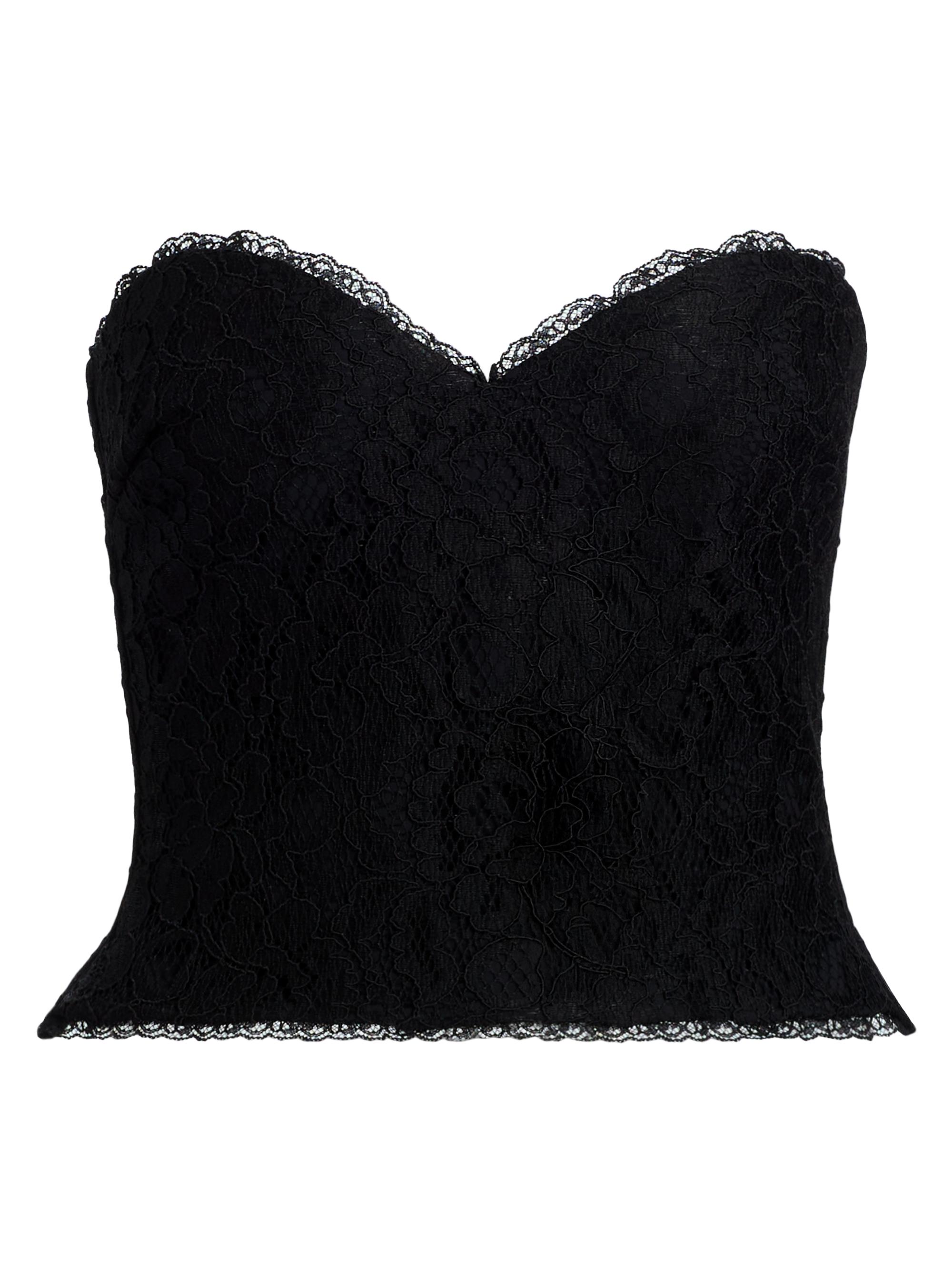 Chiara Boni La Petite Robe Women's Chrystele Lace Bustier Top - Black