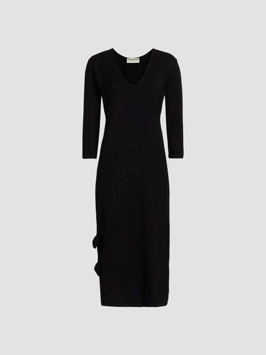 Chiara Boni La Petite Robe Dillak Pepper V-Neck Knit Dress | Saks Fifth ...