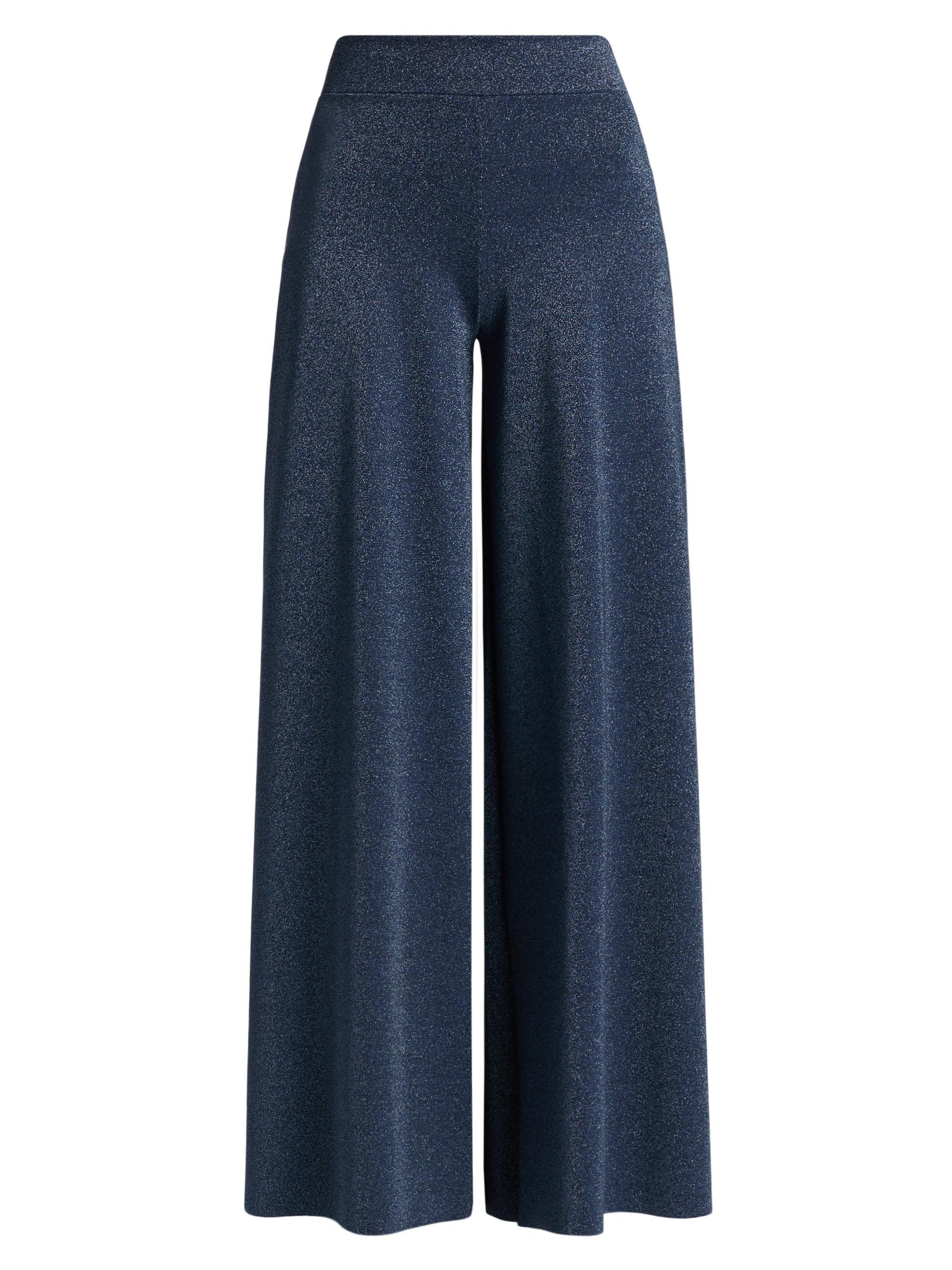 Chiara Boni La Petite Robe Women's Skylam Relaxed-Fit Wide-Leg Pants - Retro Blue