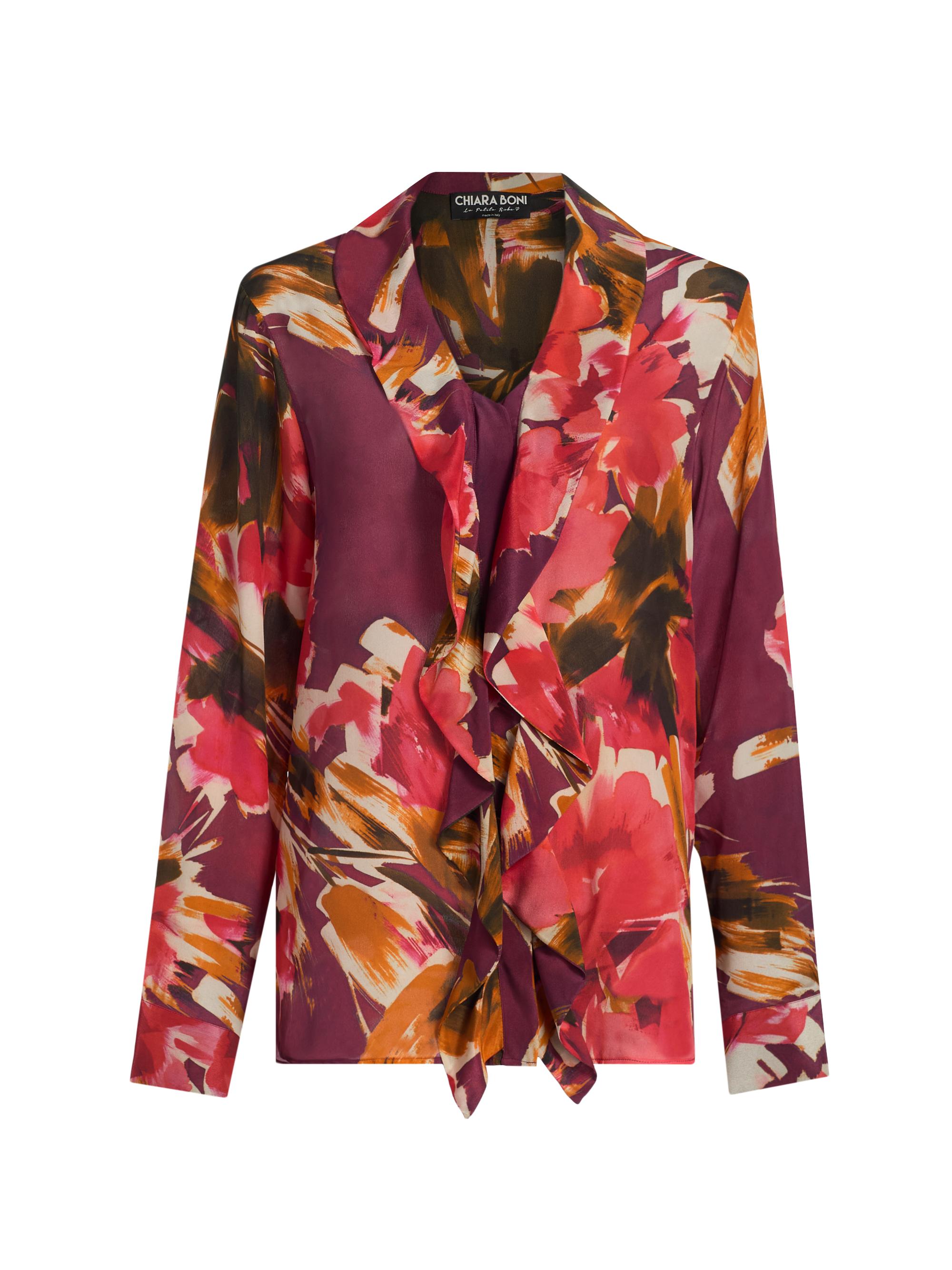 Chiara Boni La Petite Robe Women's Rottil Floral Silk Chiffon Top - Raquel