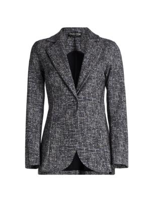 Chiara Boni La Petite Robe Women's Lua Printed Single-Breasted Blazer - Gabrielle Grey