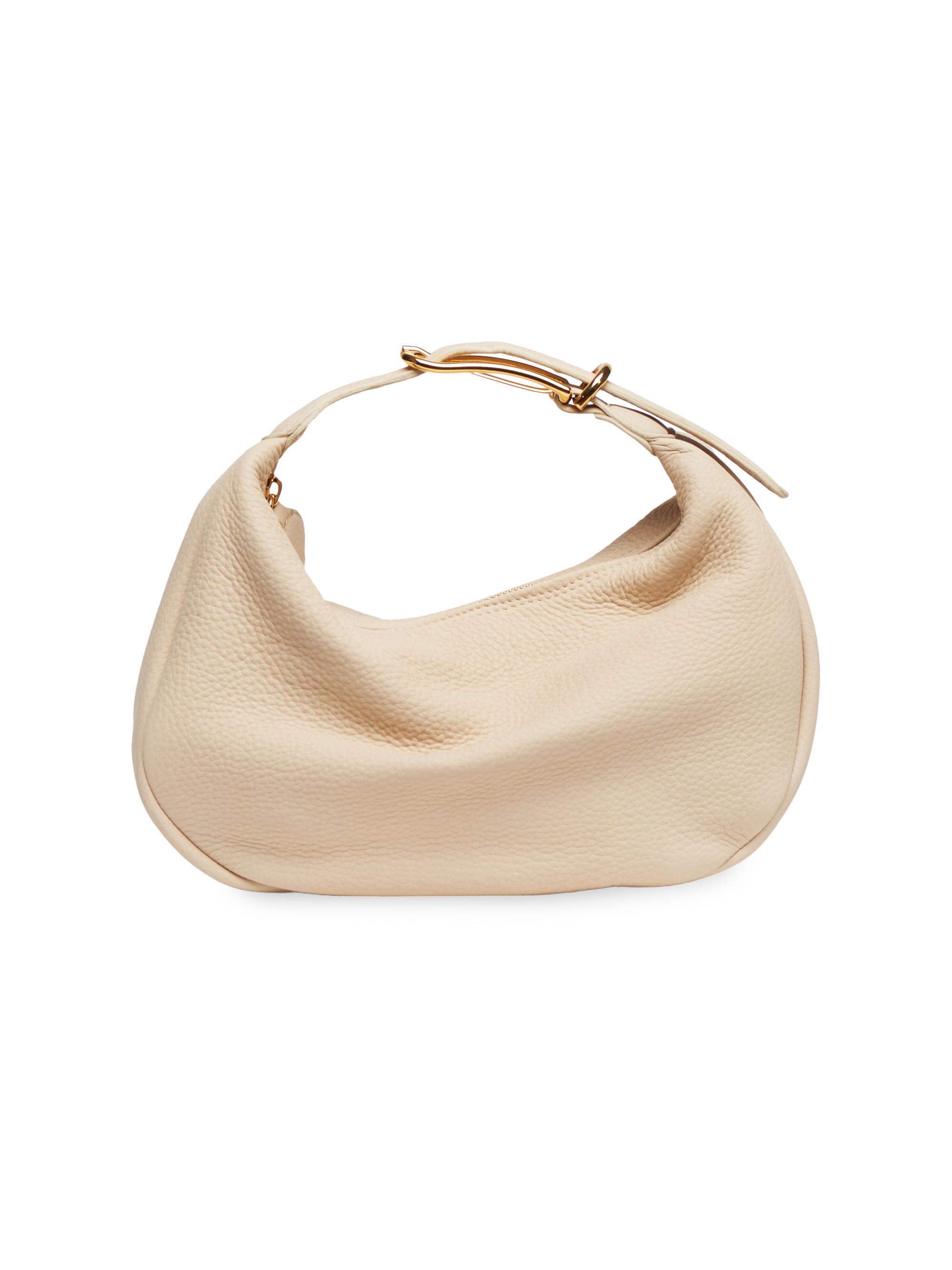 Liffner Women's Moon Leather Pouch - Cream