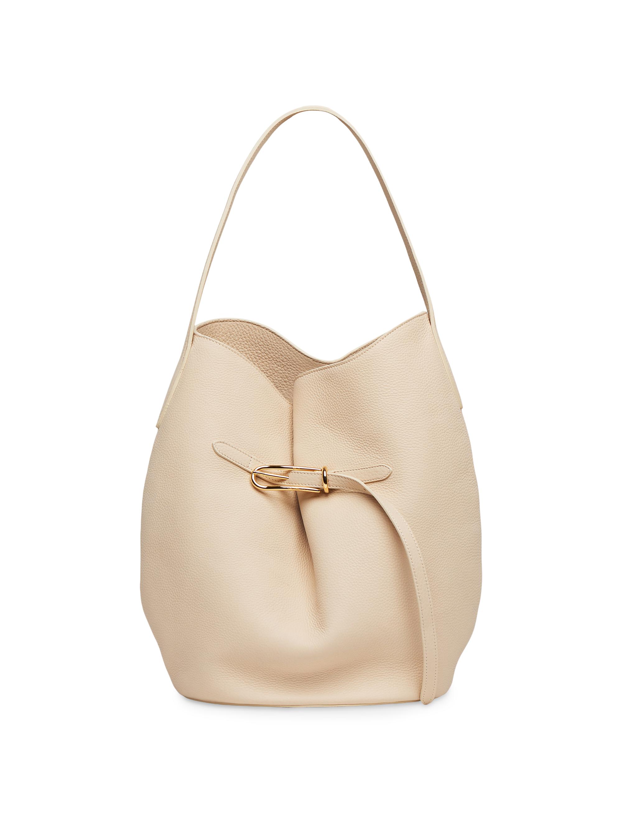 Liffner Women's  Belted Bucket Bag - Cream