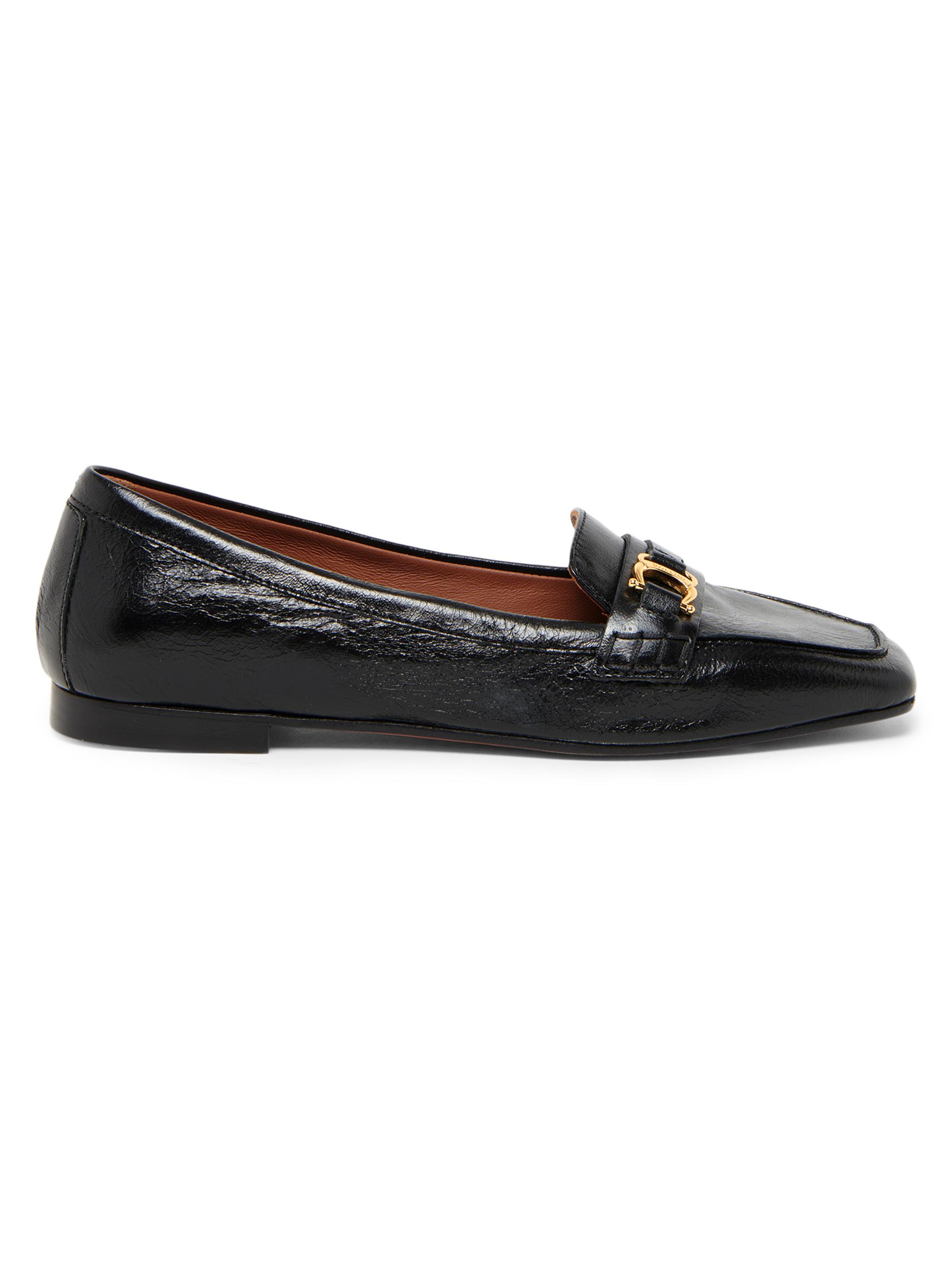 Pollini Women's Uptown Leather Bit Loafers - Black