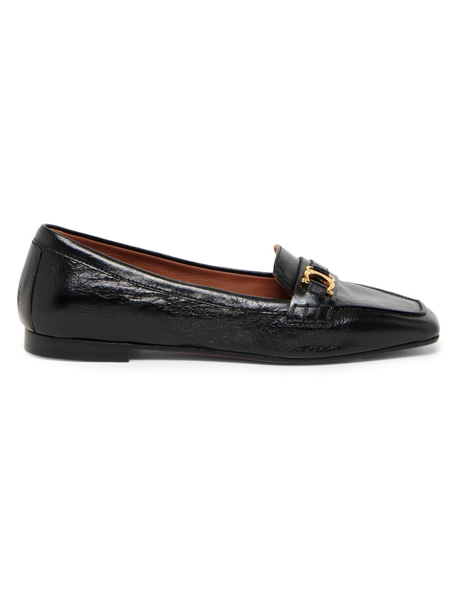 Pollini Women's Uptown Leather Bit Loafers In Black