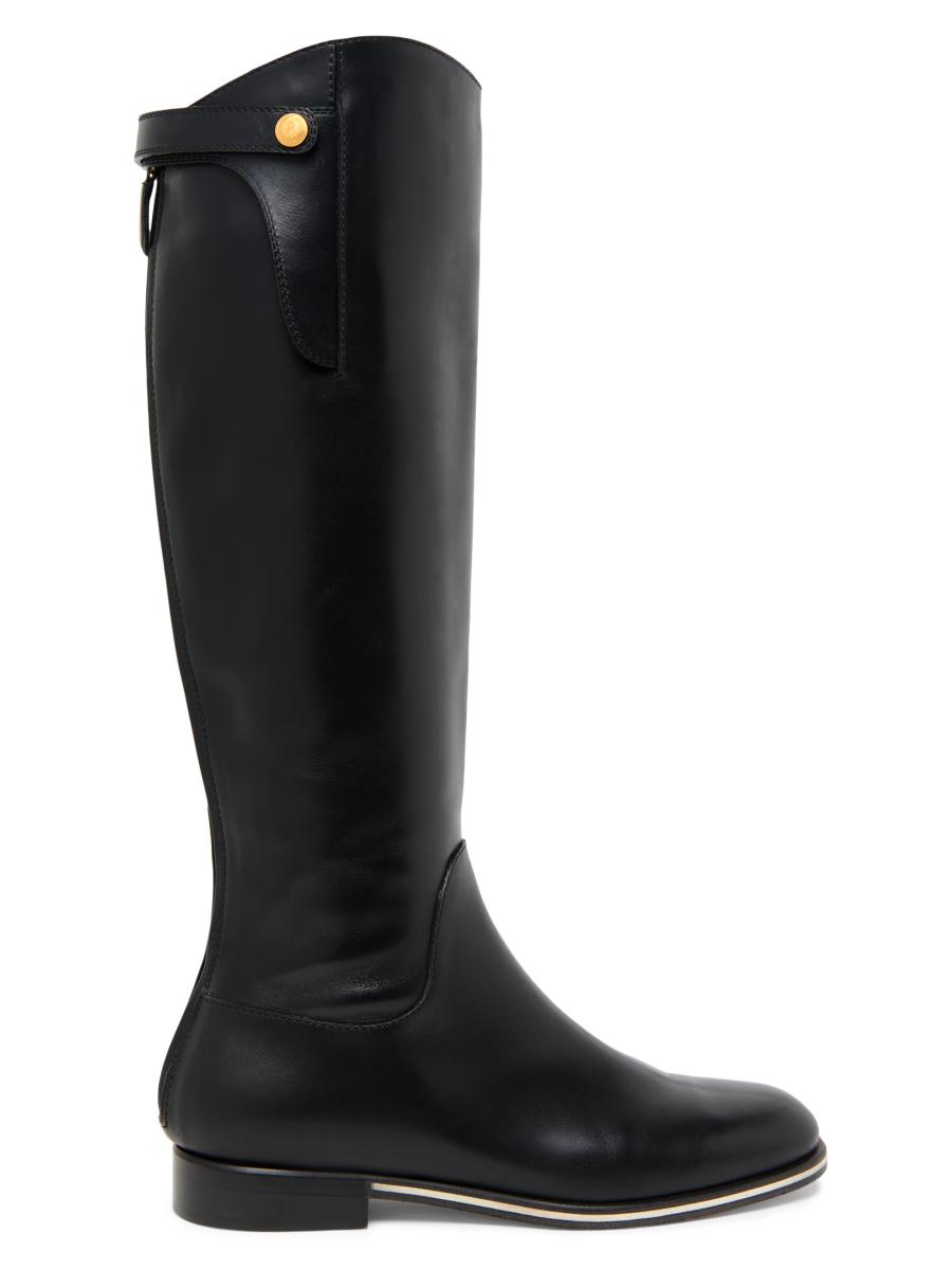 Pollini Women's Varenne Leather Knee-high Boots In Black