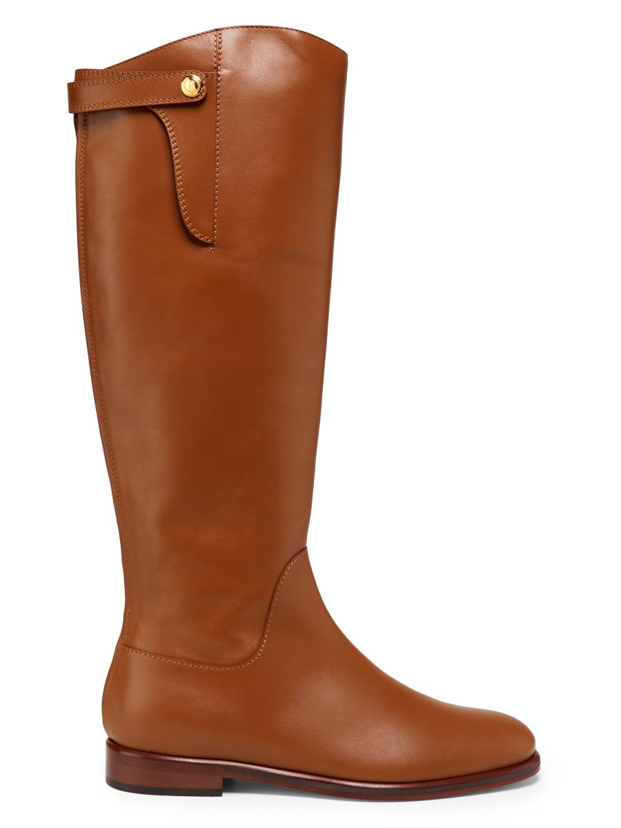 Pollini Women's Varenne Leather Knee-high Boots In Brown
