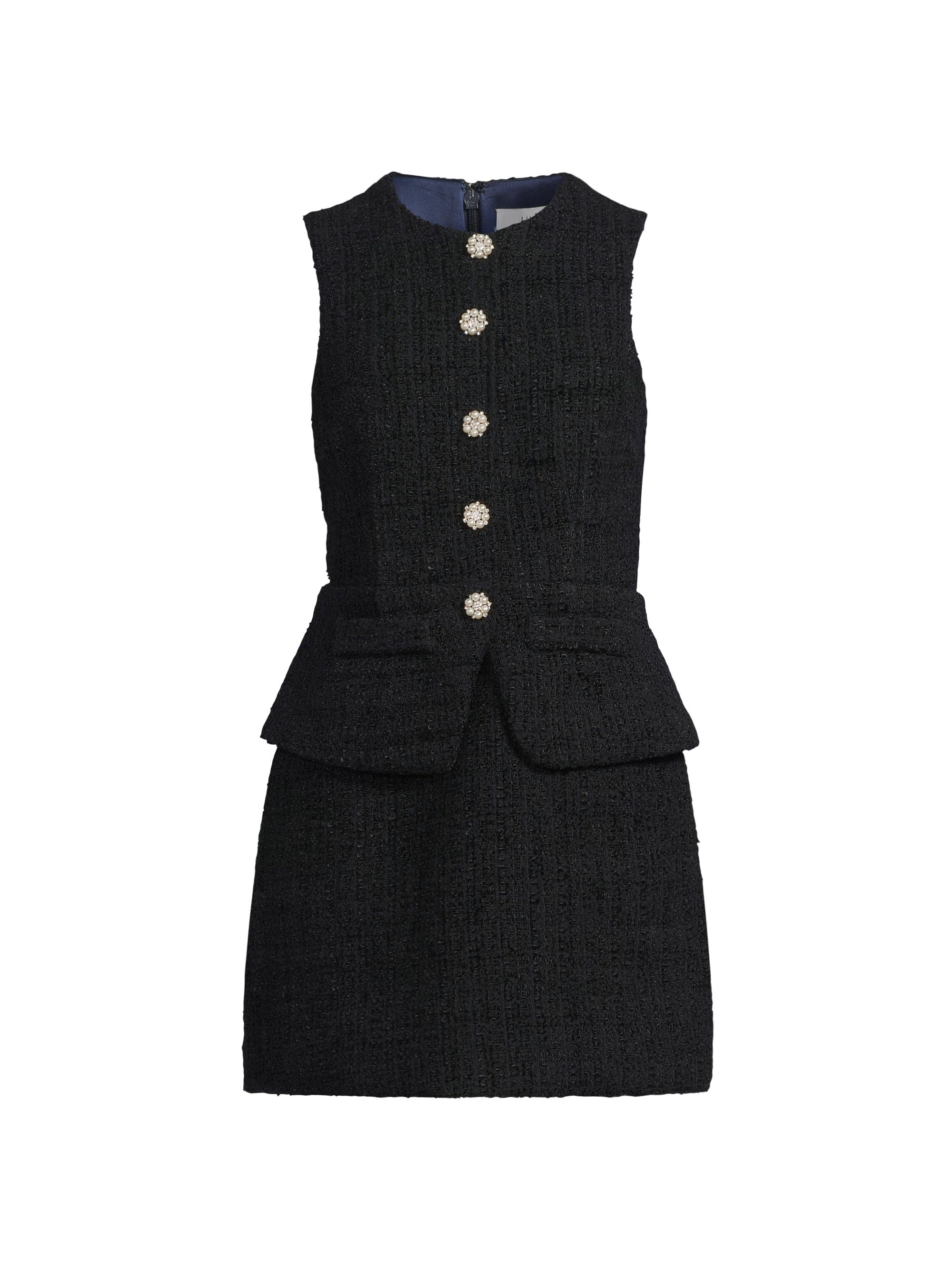 Likely Women's Tabby Tailored Stretch Button-Front Minidress - Navy