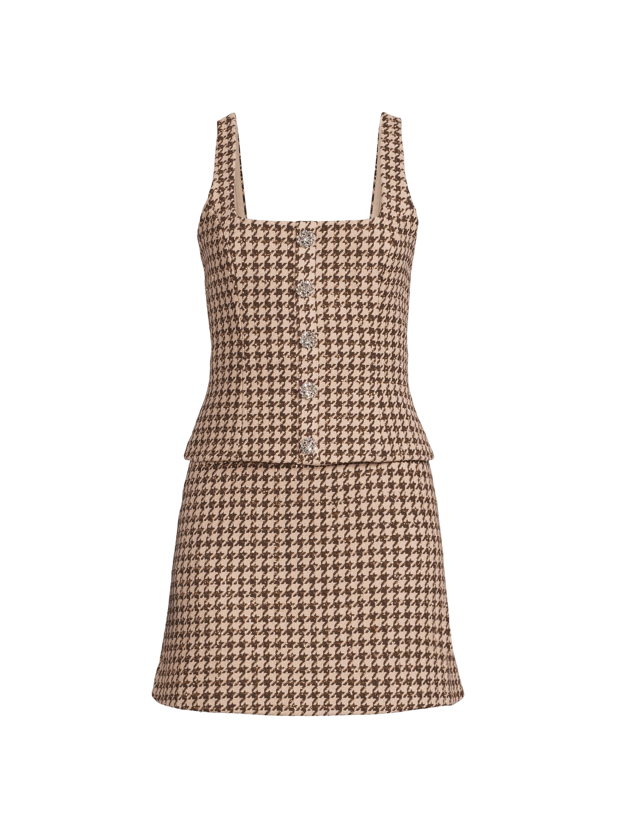 Likely Women's Calissa Houndstooth Minidress - Macchiato Multi