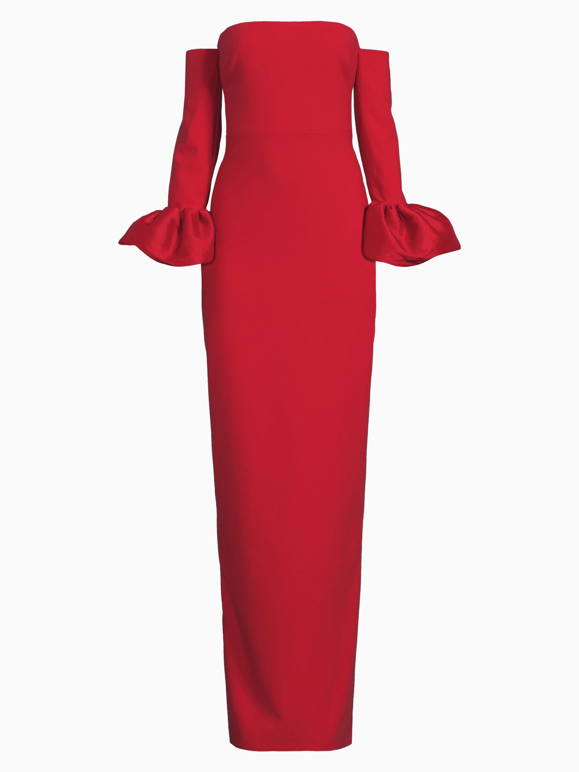 Likely Women's Kiva Strapless Column Gown - Scarlet