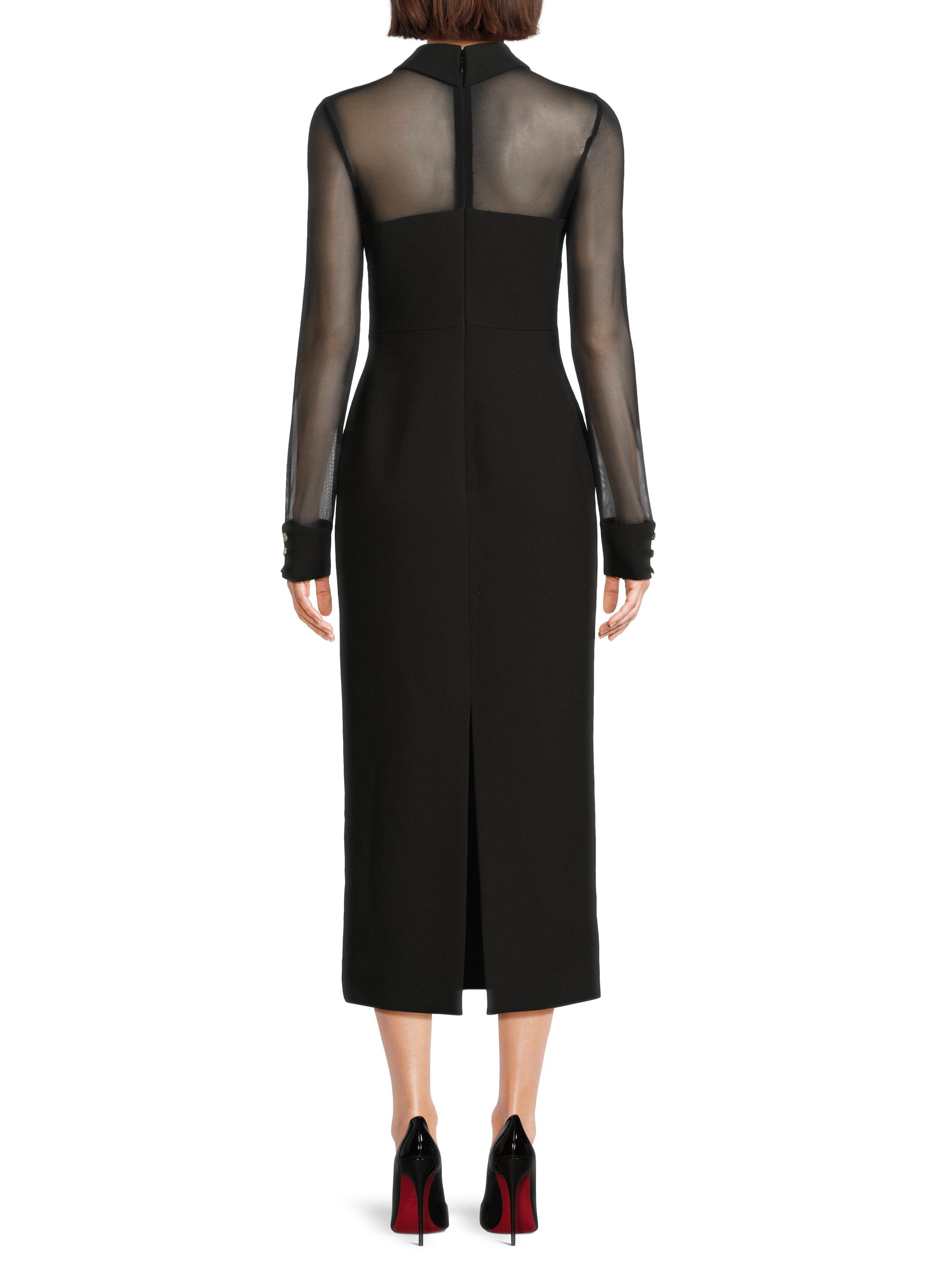 ola long sleeve midi dress Midi Dress Bardot Dress Long Sleeve Ola Long Sleeve Midi Dress In Navy  Bardot