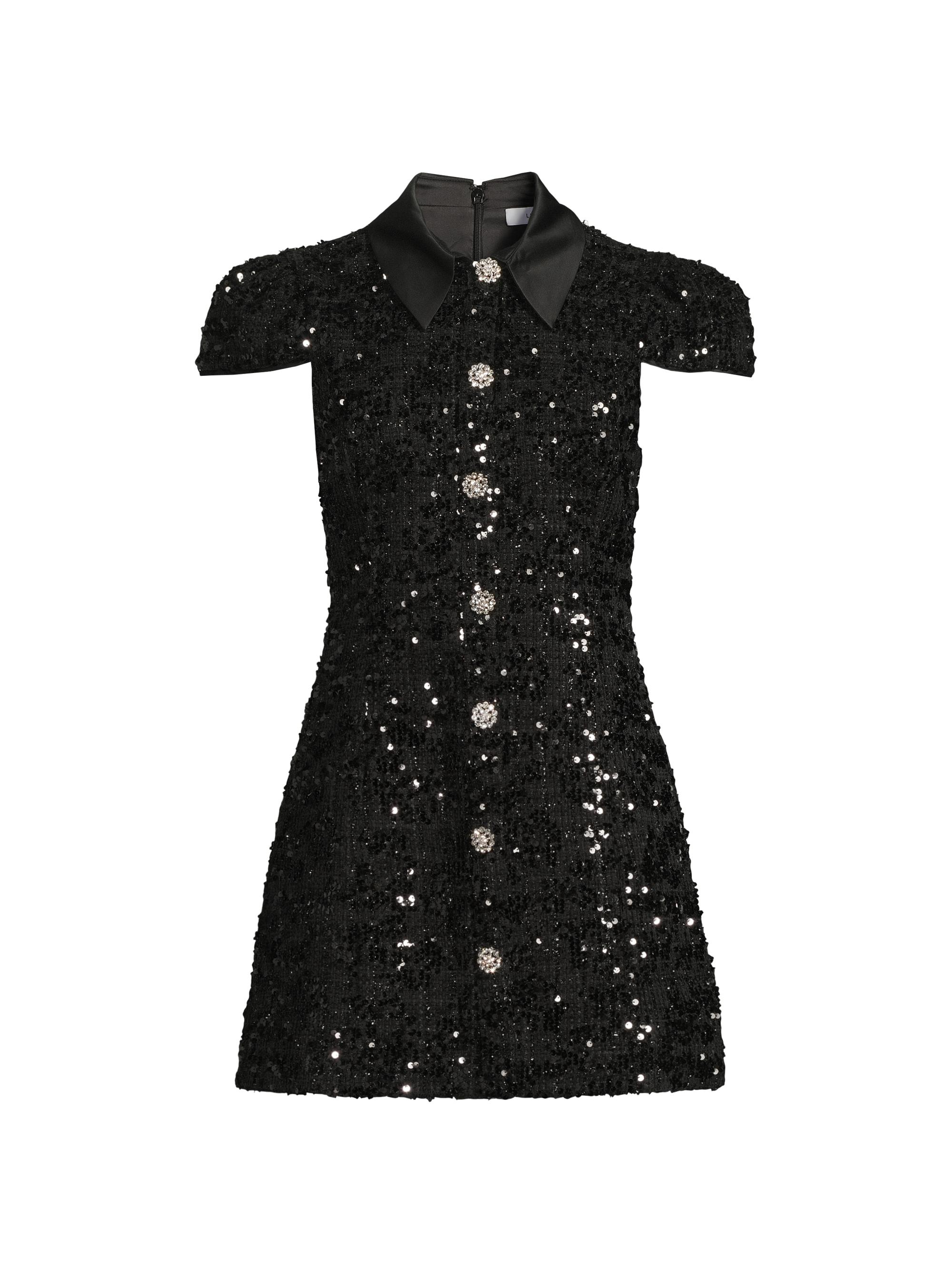 Likely Women's Estella Sequined Minidress - Black