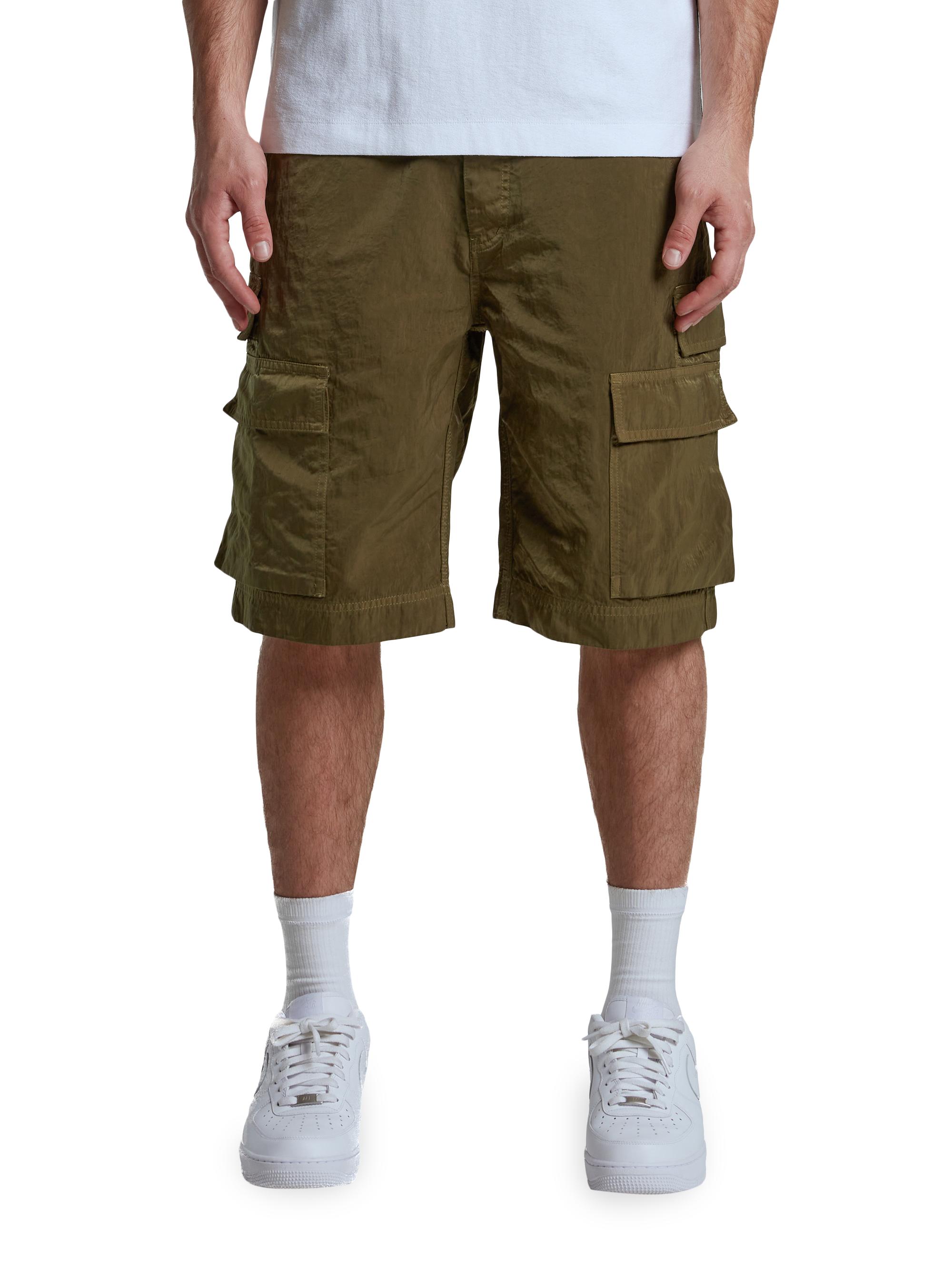 Purple Brand Men's Woven Cargo Shorts - Green