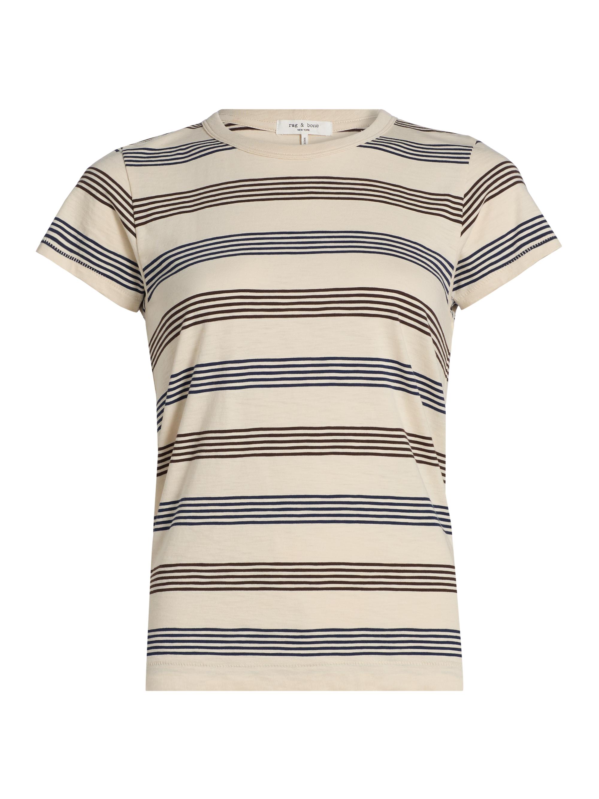 rag & bone Women's The Slub Striped Cotton T-Shirt -  Multi