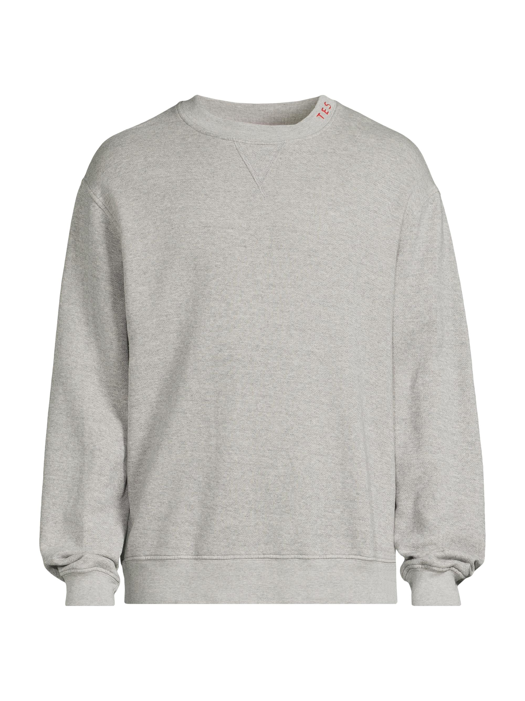 The Elder Statesman Men's Daily Cotton-Cashmere Sweatshirt - Heather Grey